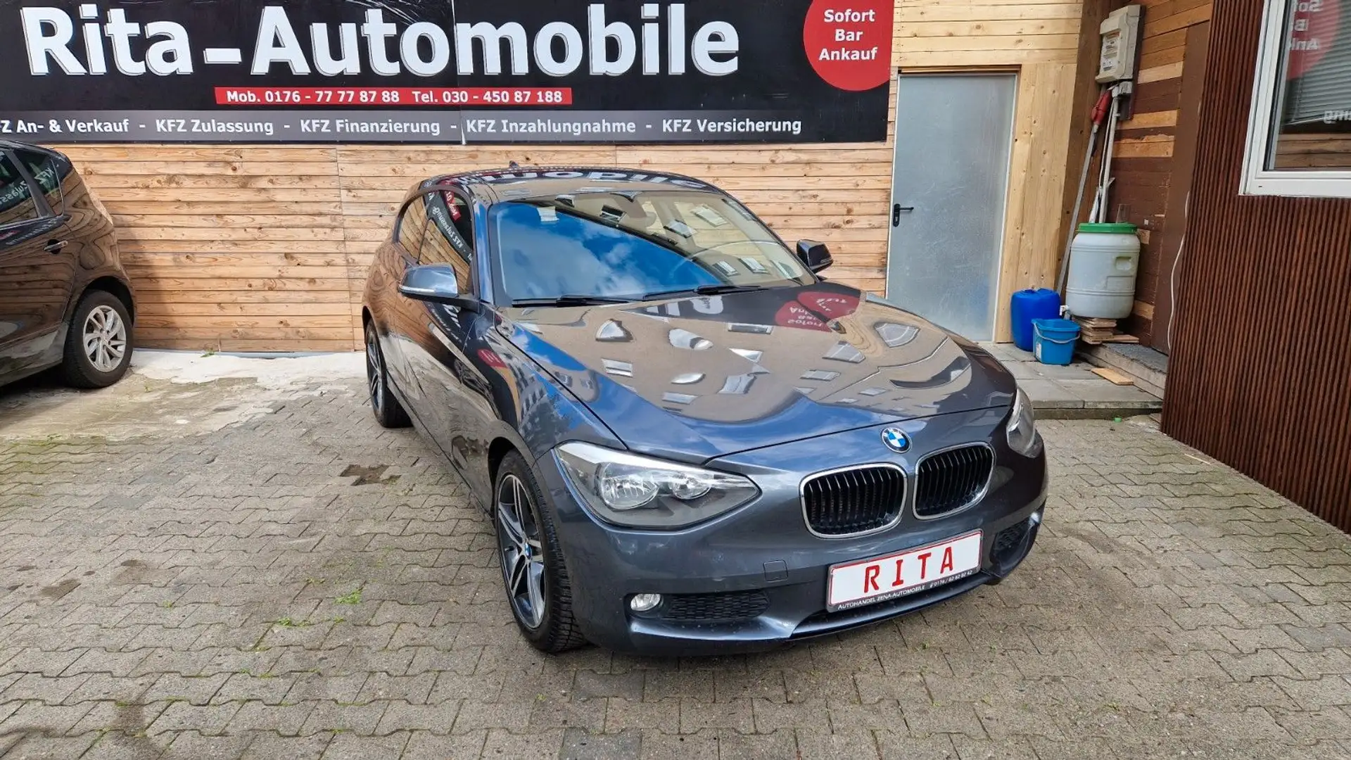BMW 114 i Klima, PDC, SHZ, Tüv Neu Gris - 1