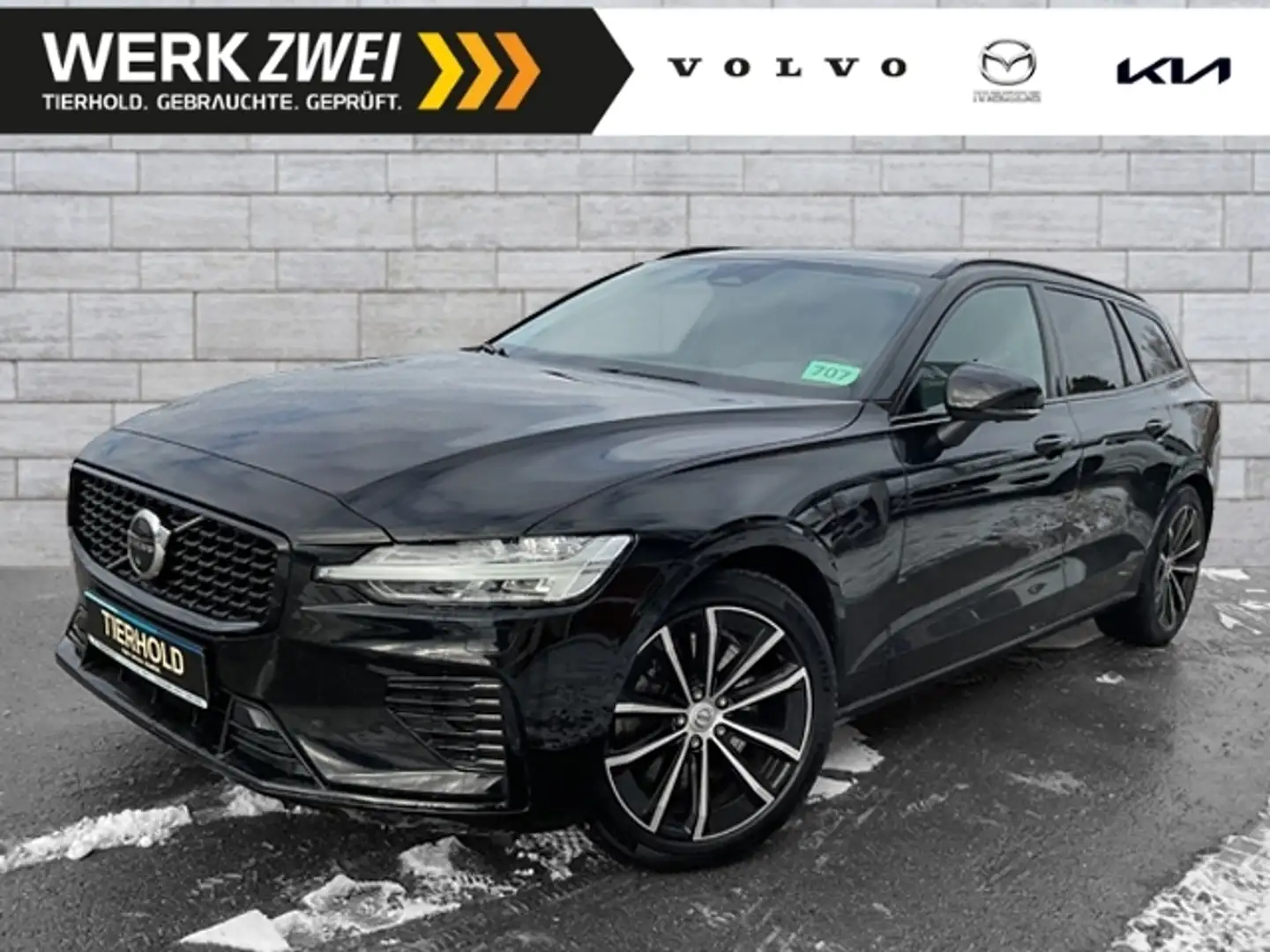 Volvo V60 T6 Plus Dark Plug-In AWD ACC Leder Google Schwarz - 1