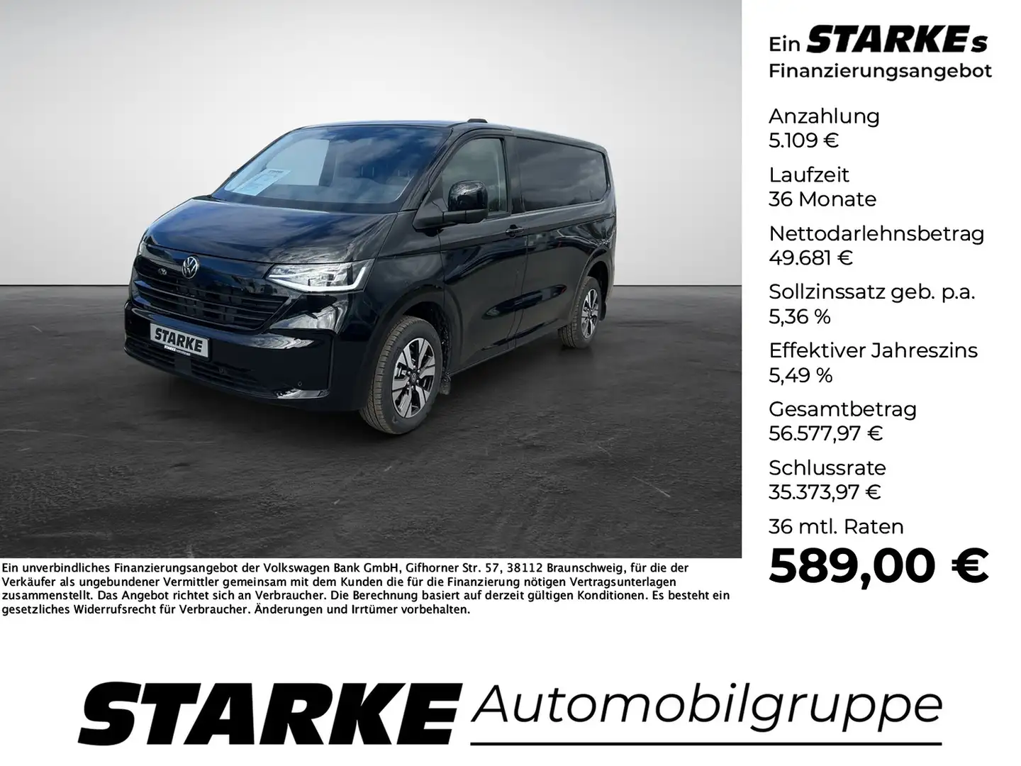 Volkswagen T7 Transporter 2.0 TDI DSG Kasten kurzer Radstand Fekete - 1