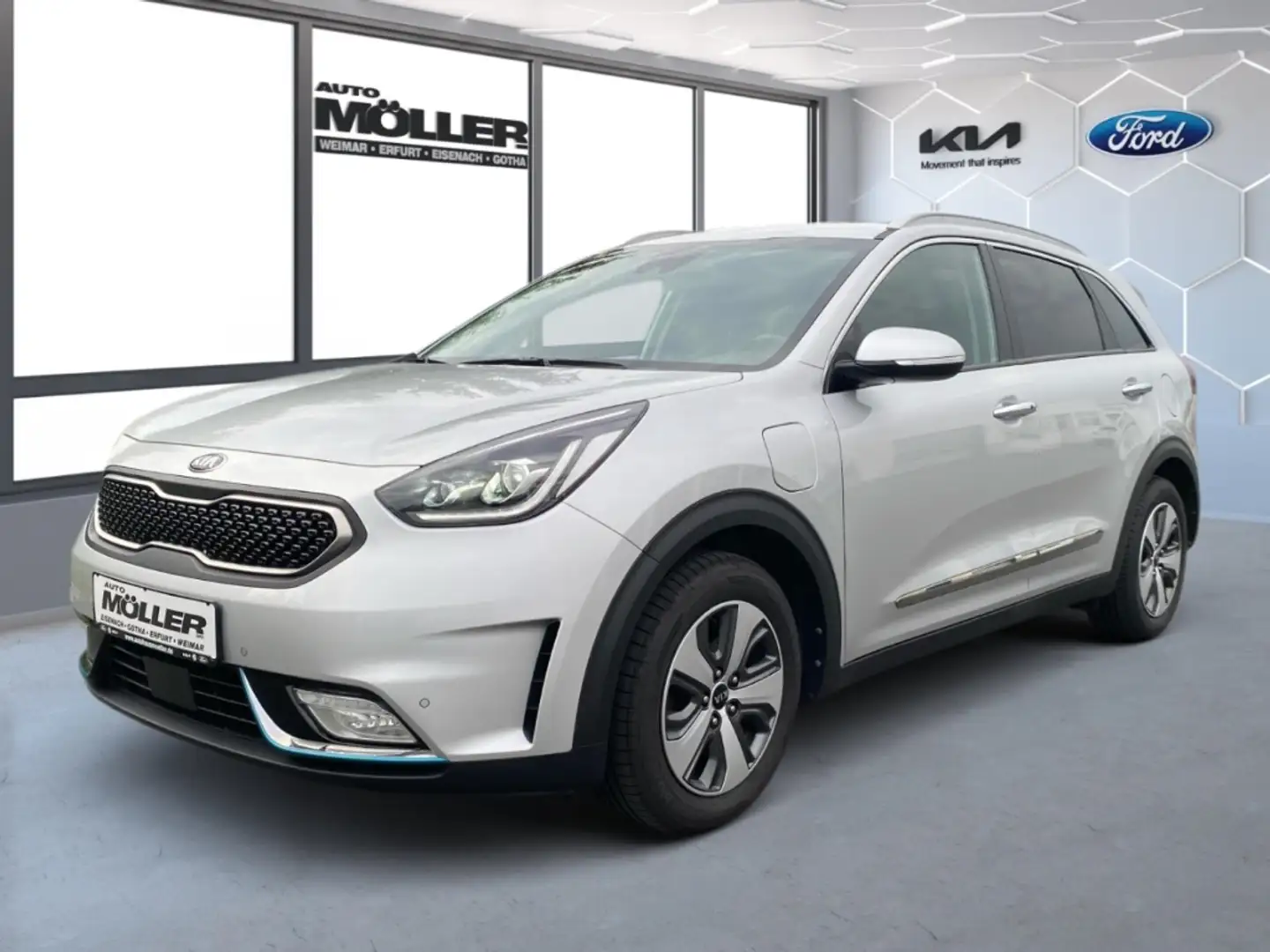 Kia Niro Spirit 1.6T PHEV DCT6 Leder Technik Kamera ACC Silber - 2