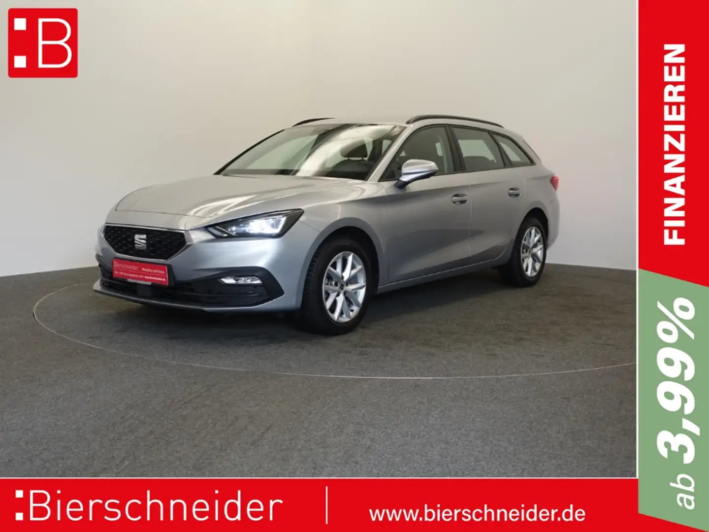SEAT Leon Sportstourer 1.5 eTSI DSG Style DIGITAL LED NAVI P Silber - 1