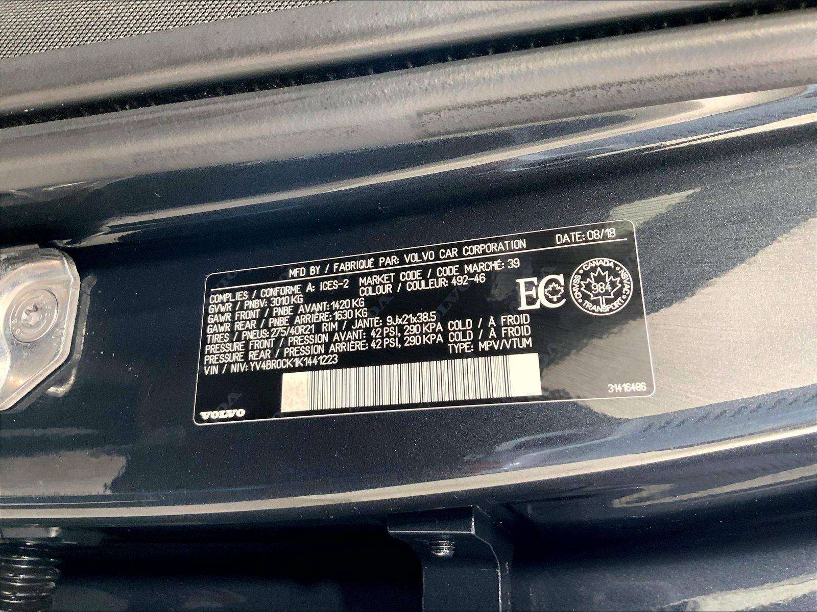2019 Volvo XC90 T8 Momentum, Comes with Winter Wheel Set! thumb 42