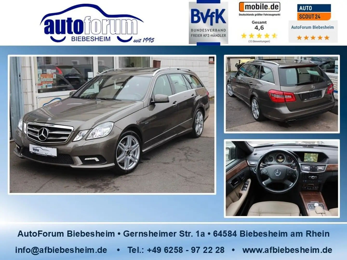 Mercedes-Benz E 350 CDI T AMG Comand*Nachtsicht*Motorschaden Grau - 1