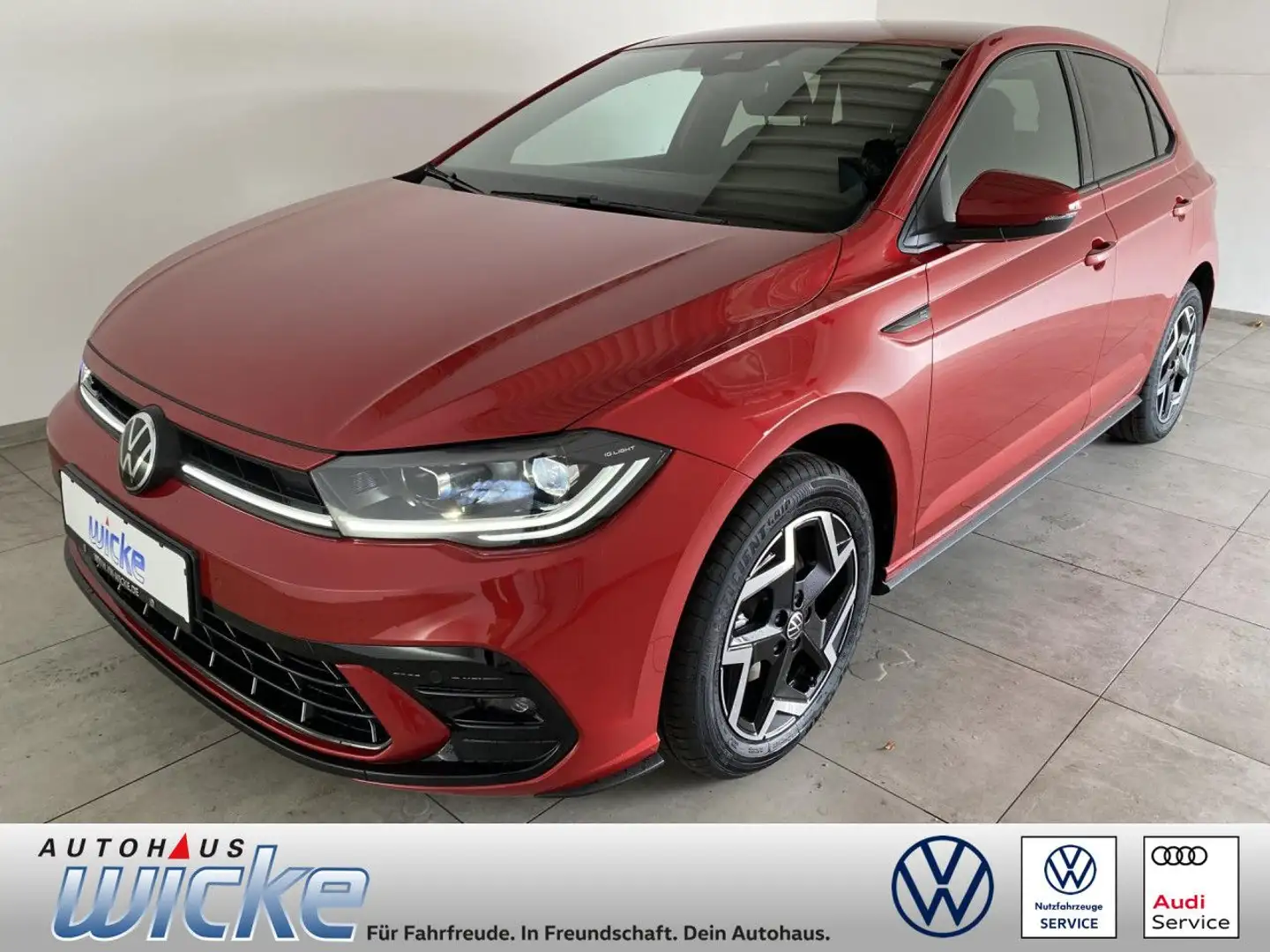 Volkswagen Polo 1.0 TSI DSG R-Line KLIMA REAR VIEW WINTERRÄDE Rot - 1