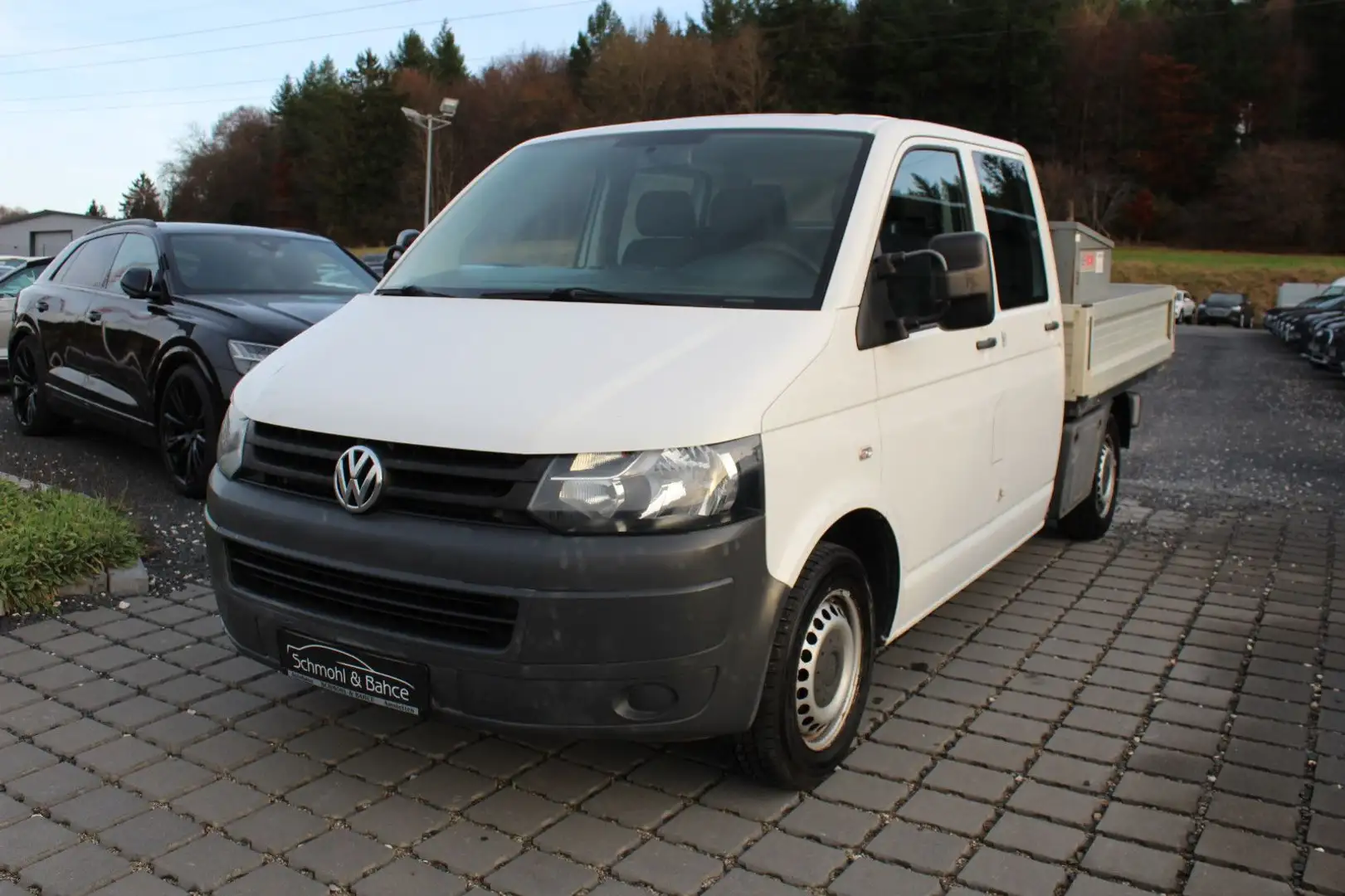 Volkswagen T5 Transporter 2.0 TDI Pritsche Doppelkabine Blanc - 1