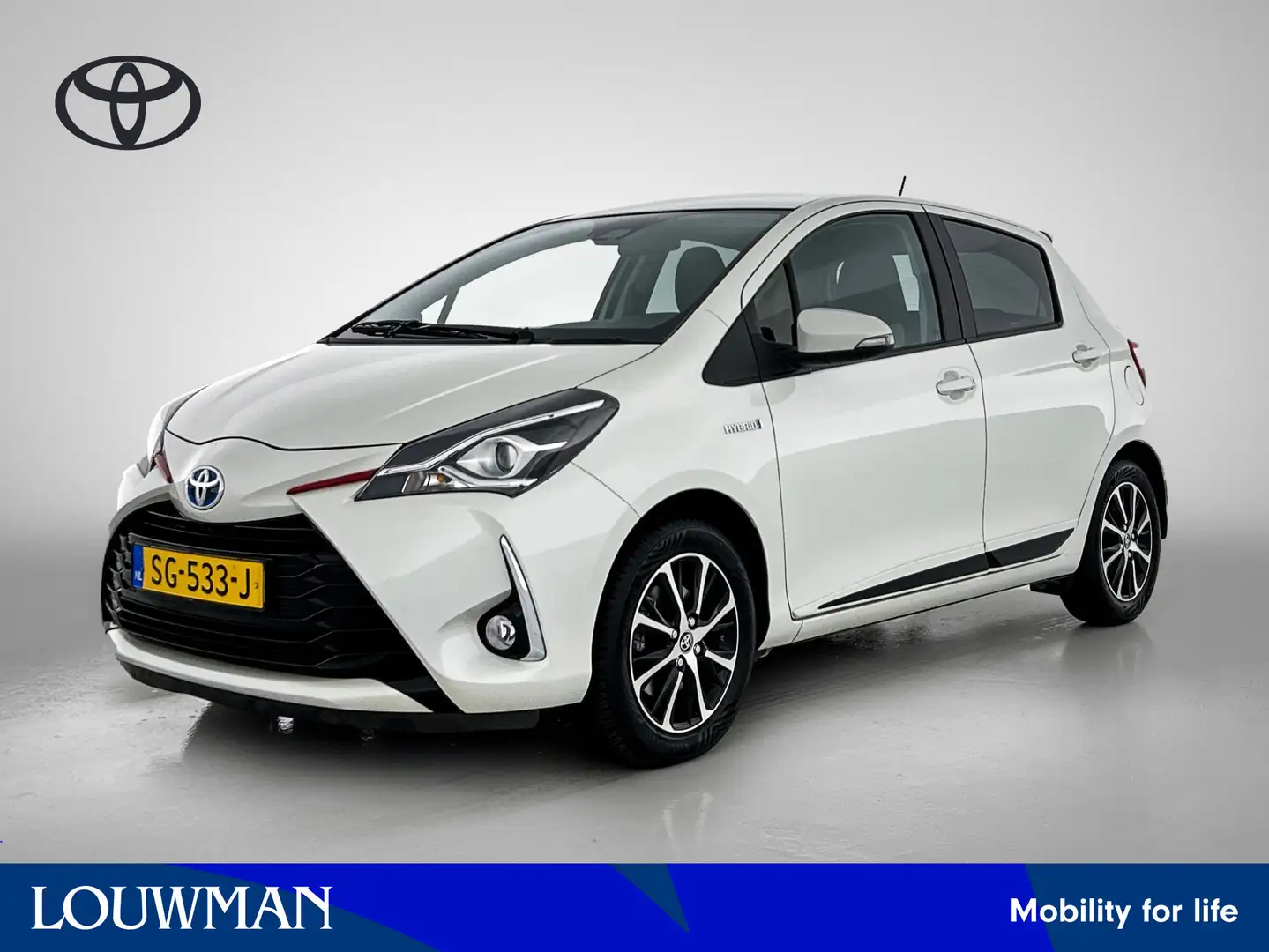 Toyota Yaris 1.5 Hybrid Design Sport | LM-velgen | Achterspoile Blanc - 1