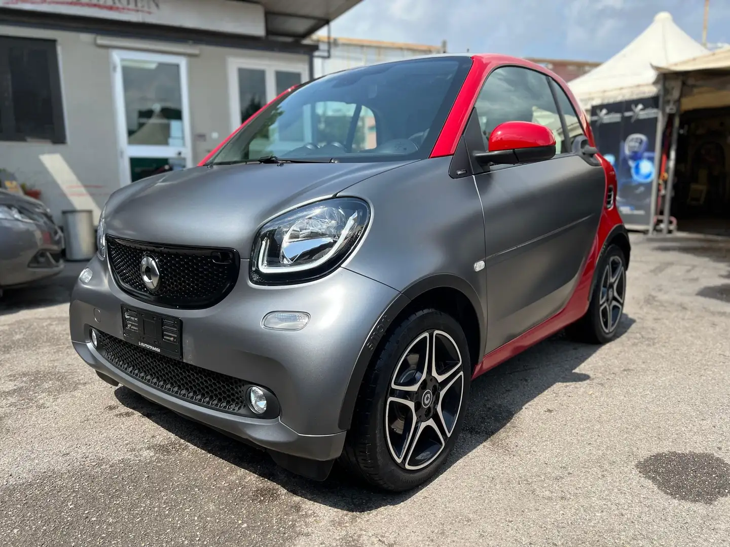 smart forTwo fortwo 90 0.9 Turbo Passion Gris - 2