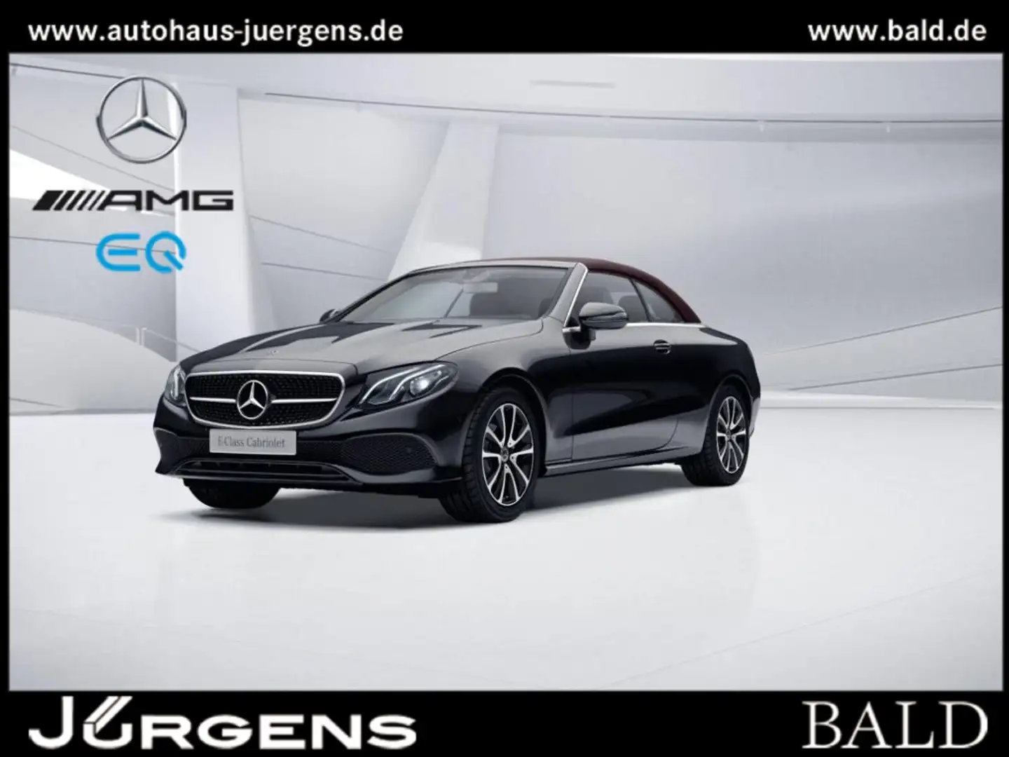 Mercedes-Benz E 200 Cabrio Avantgarde/LED/Night/Totw/Leder/18" Schwarz - 1