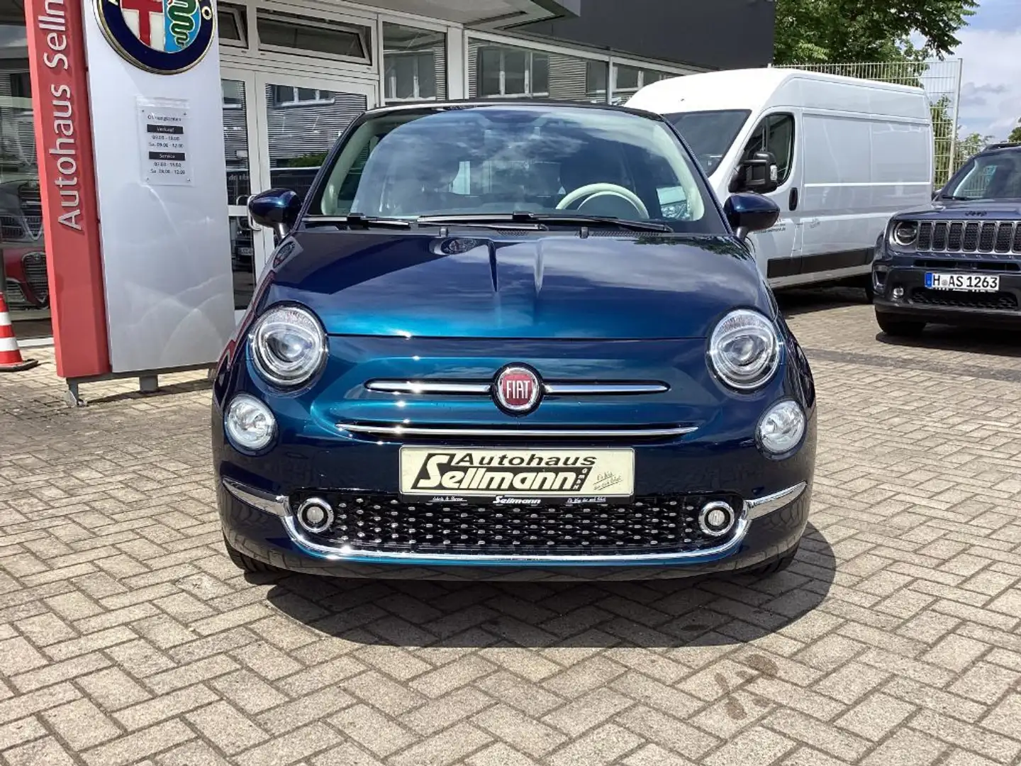 Fiat 500C 500 C 1.0 GSE 52kW Hybrid Klima, Style Paket Blauw - 2