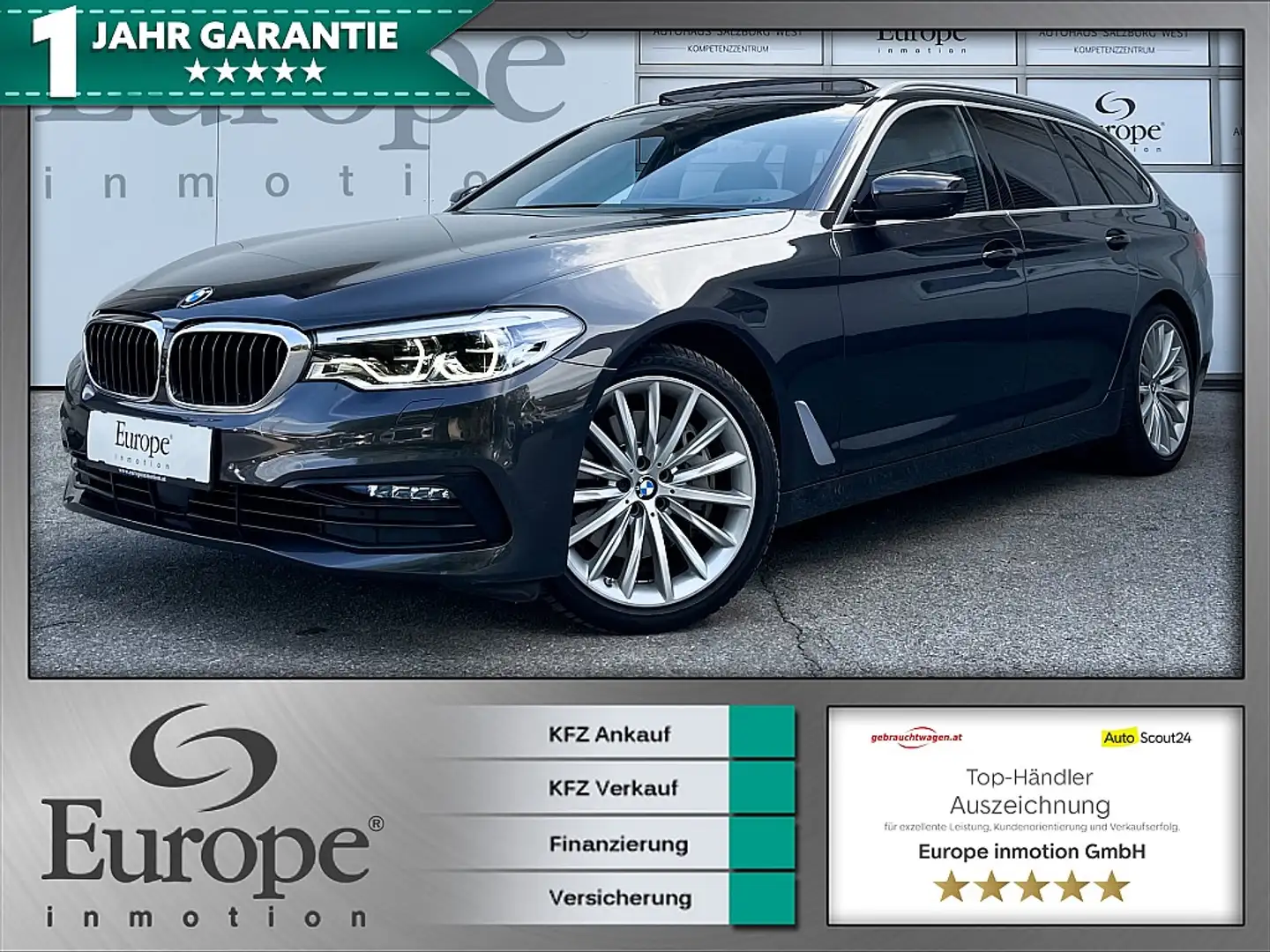 BMW 540 d xDrive Touring /LED/Pano/HuD/Keyless/360/ Gris - 1