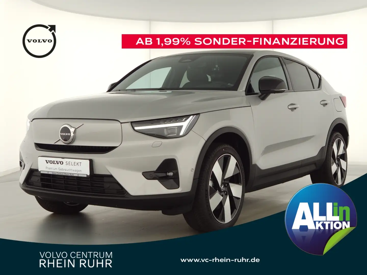 Volvo C40 Pure Electric Twin Motor AWD Ultimate+LM20" Silber - 1