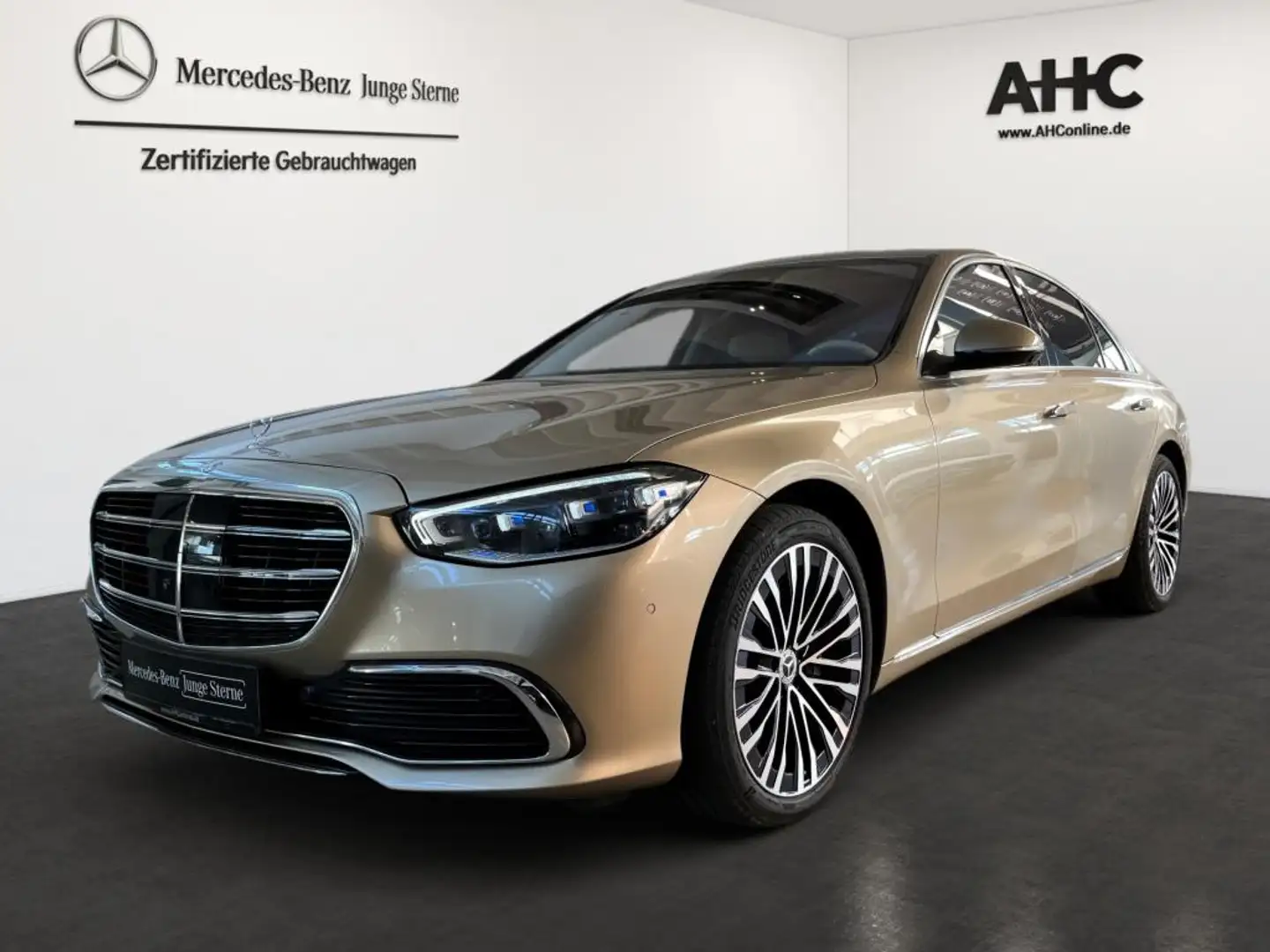 Mercedes-Benz S 500 4M ACC AHK Standhzg HUD 4xSitzklima 3D Auriu - 1
