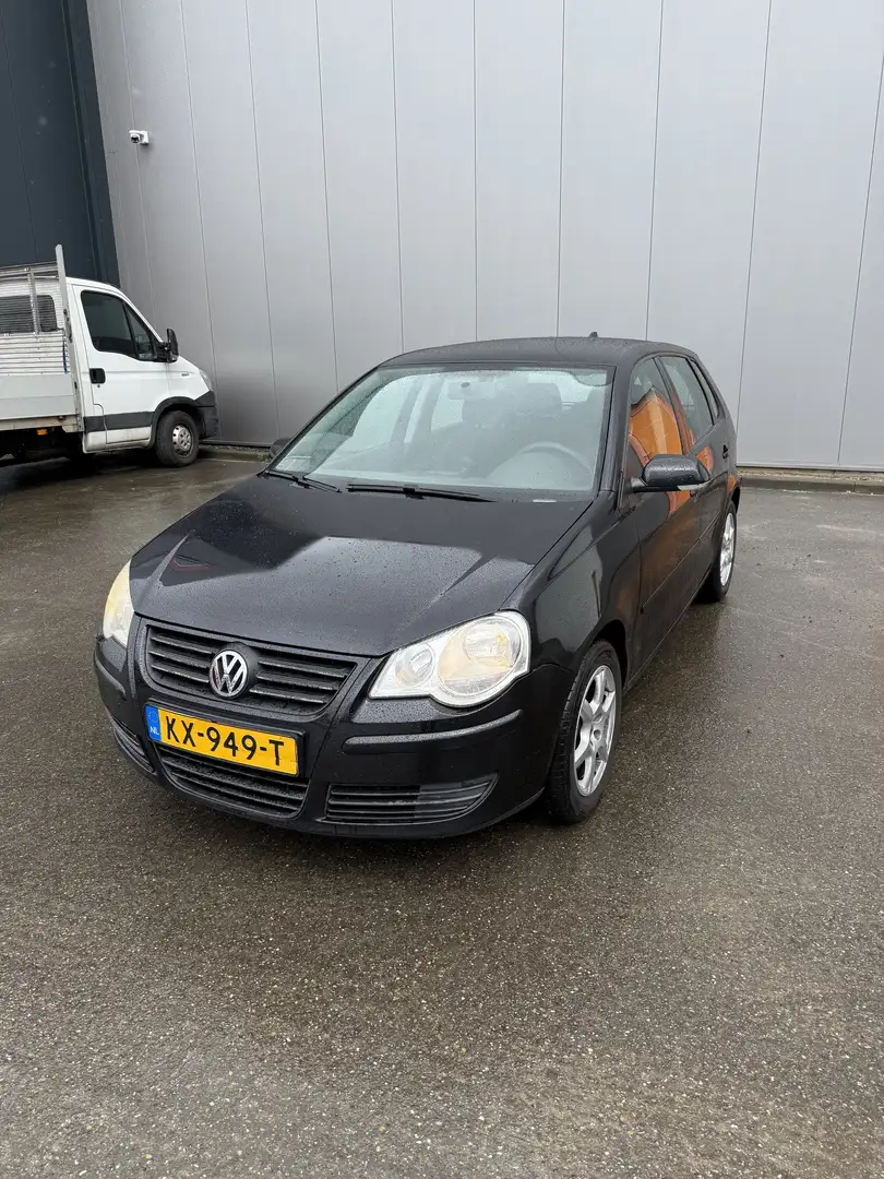 Volkswagen Polo 1.2 Easyline airco navi 5drs Zwart - 1
