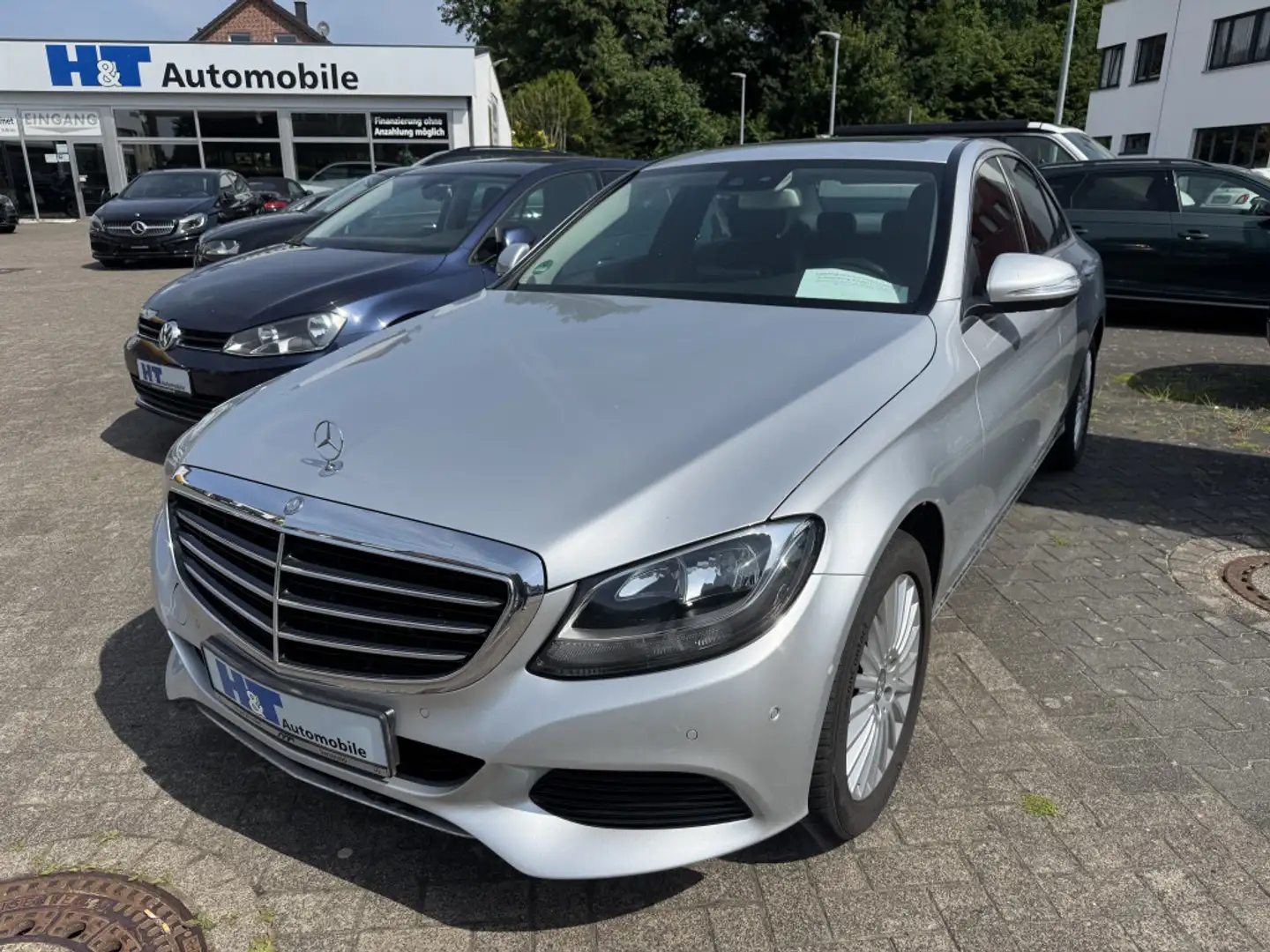 Mercedes-Benz C 180 Schiebedach Navi Ambiente Silber - 1