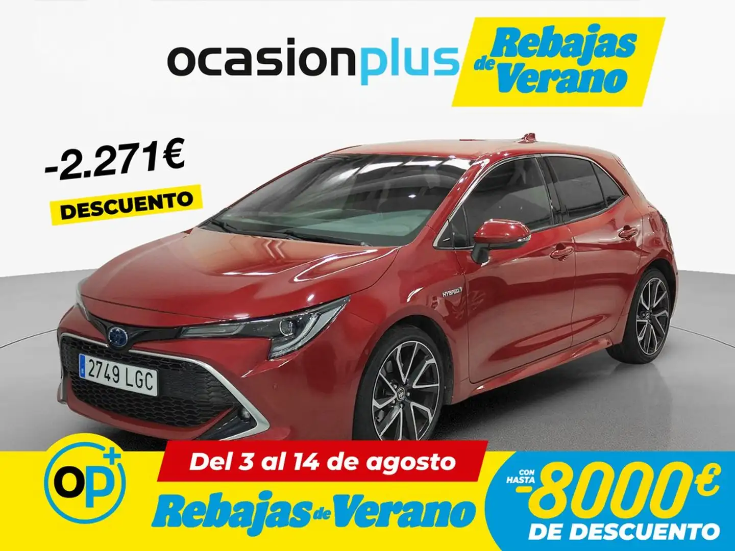 Toyota Corolla 180H Advance Rojo - 1