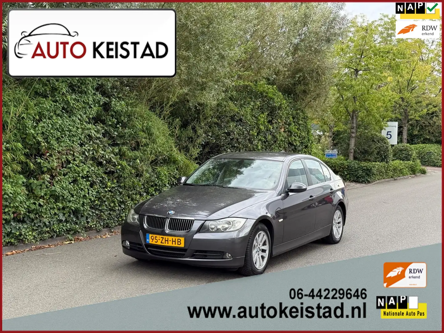 BMW 325 3-serie 325i AUTOMAAT NAVIGATIE/LEDER/CRUISE! NETT Grijs - 1