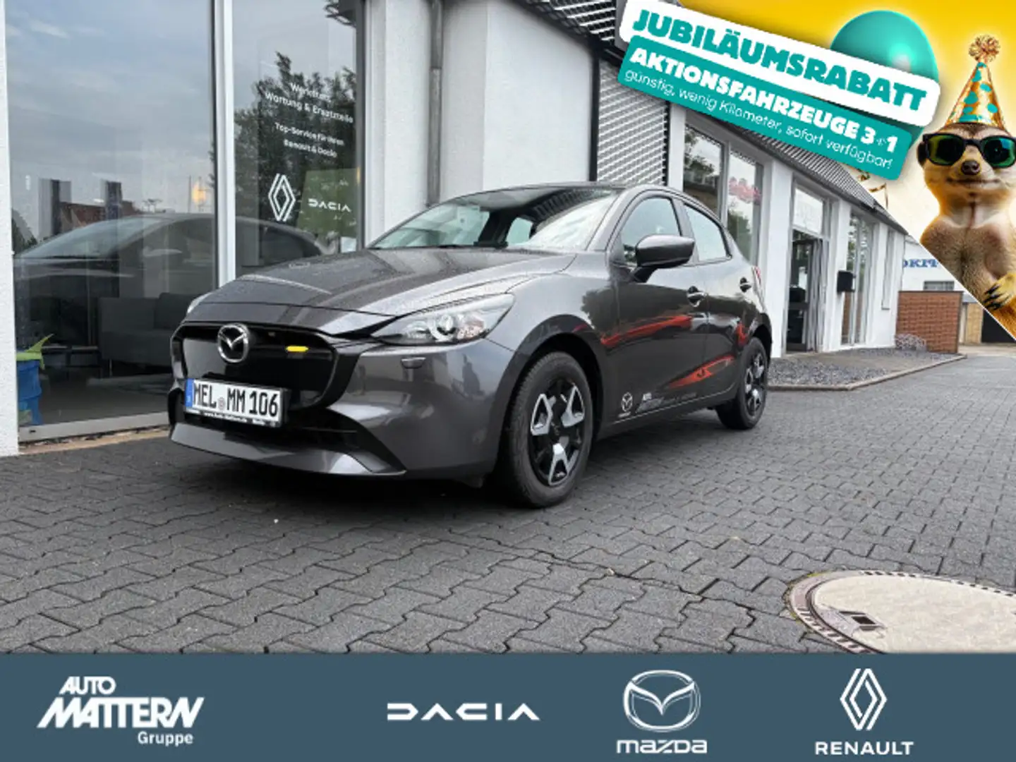 Mazda 2 Mazda 2 Center-Line AC|CarPlay|LED Gris - 1