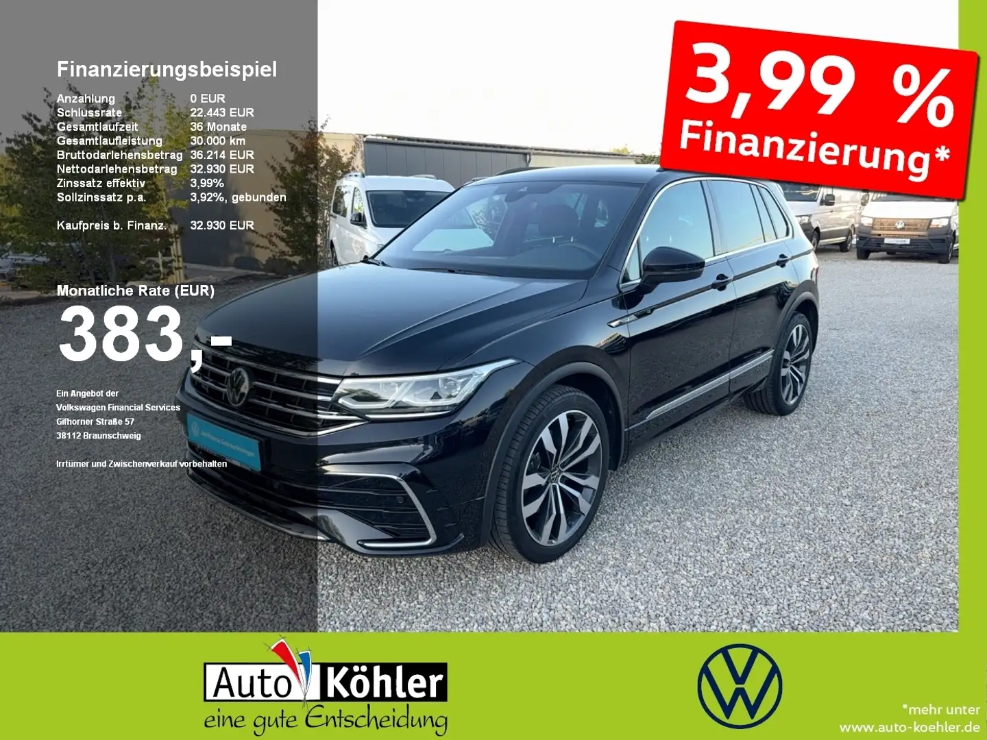 Volkswagen Tiguan R-Line TDi DSG 4M Harmann Kardon Black Noir - 1