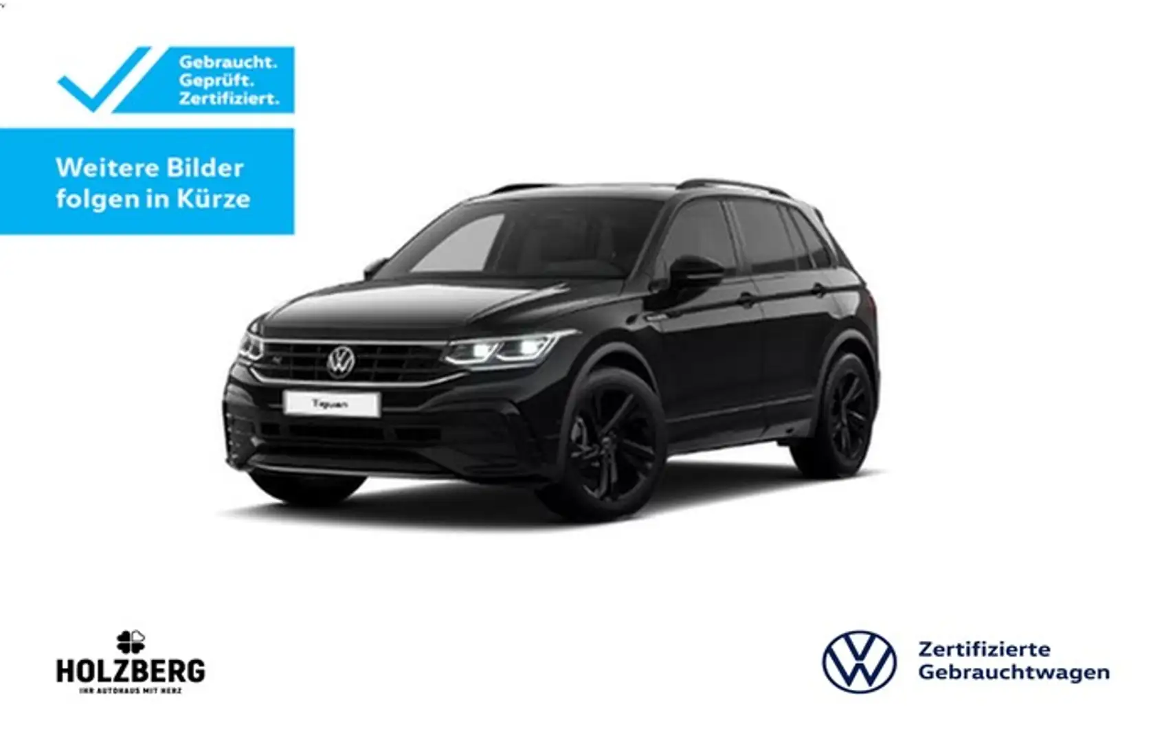 Volkswagen Tiguan 2.0 TDI R-Line 4Motion AHK+PANO+ACC+RFK Schwarz - 1