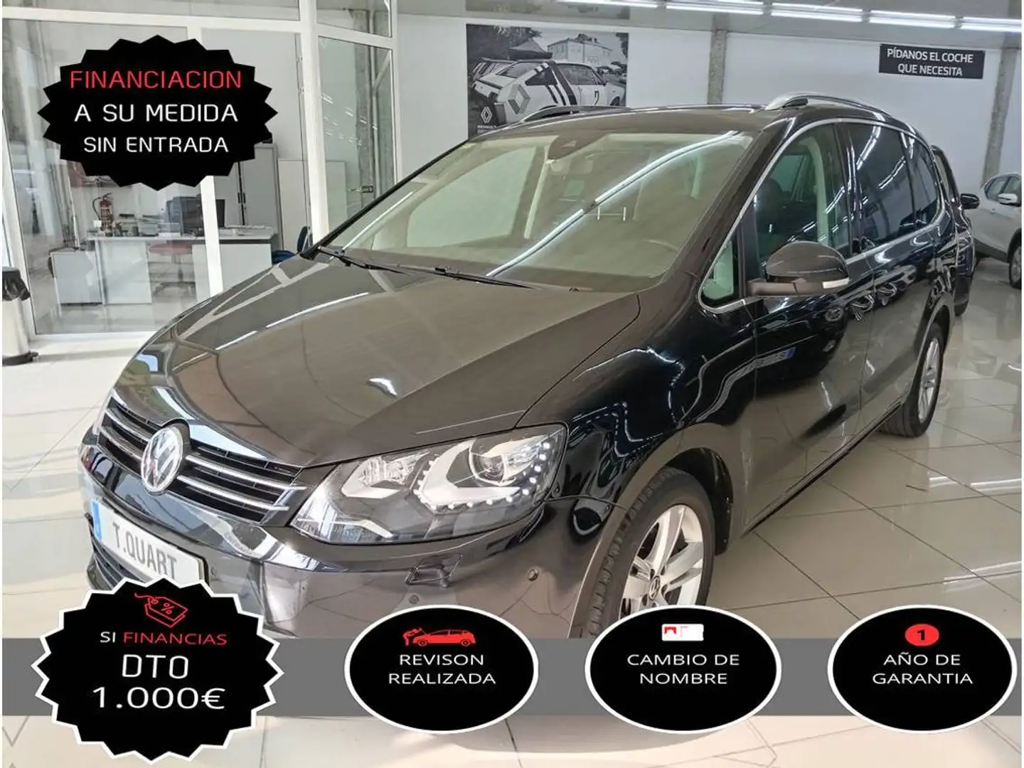 Volkswagen Sharan 1.4 TSI Advance DSG 110kW Negro - 1