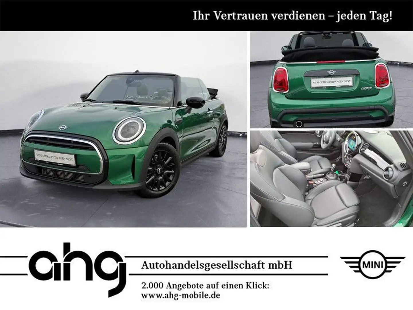 MINI Cooper Cabrio Classic Trim Aut. Navi RFK Komfort Grün - 1