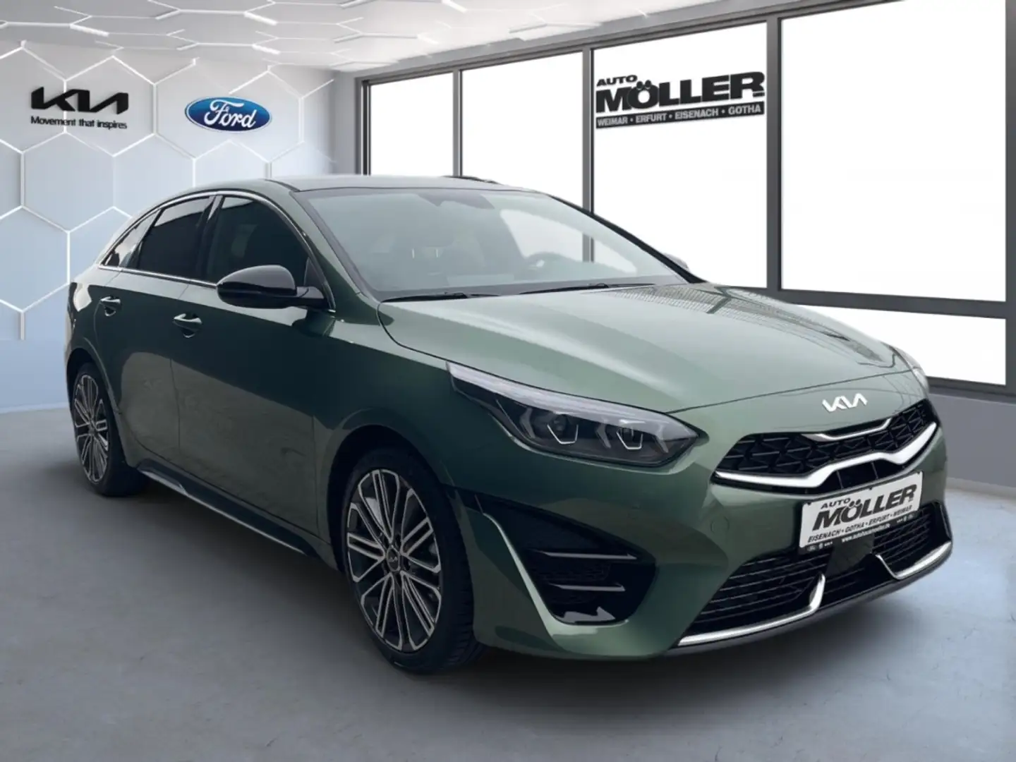 Kia ProCeed / pro_cee'd 1.5T DCT7 GT-Line Leder Tech 18'' Kamera ACC JBL-S Zelená - 2