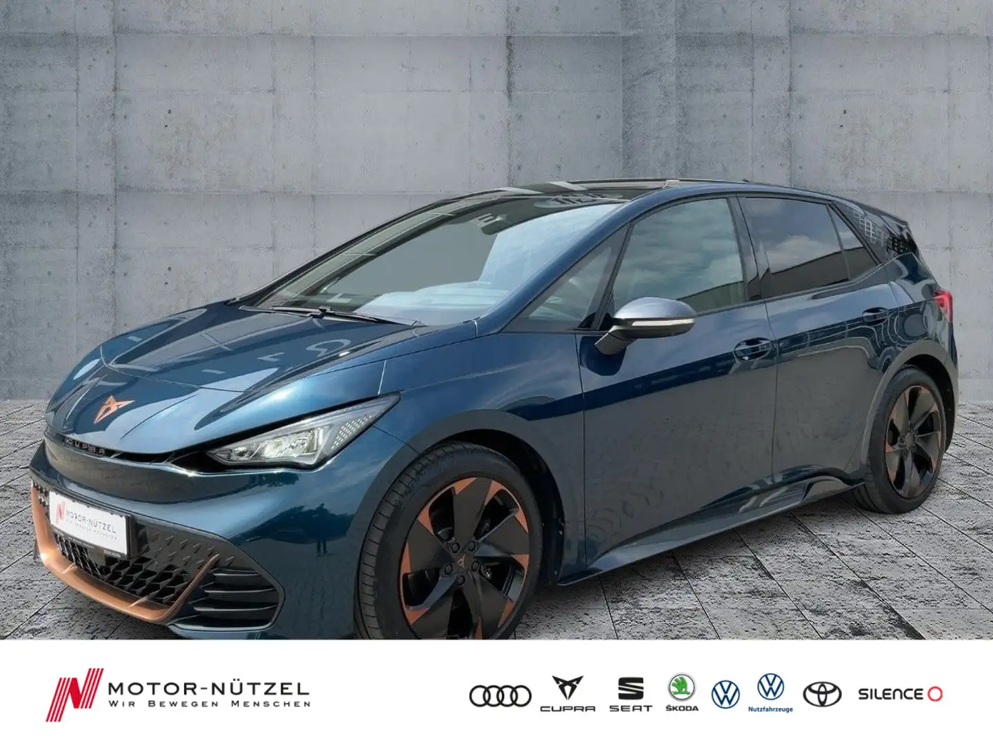 CUPRA Born 150 kW 5JG+LED+NAVI+PANO+VC+DAB+KEYLESS+HuD Blau - 1