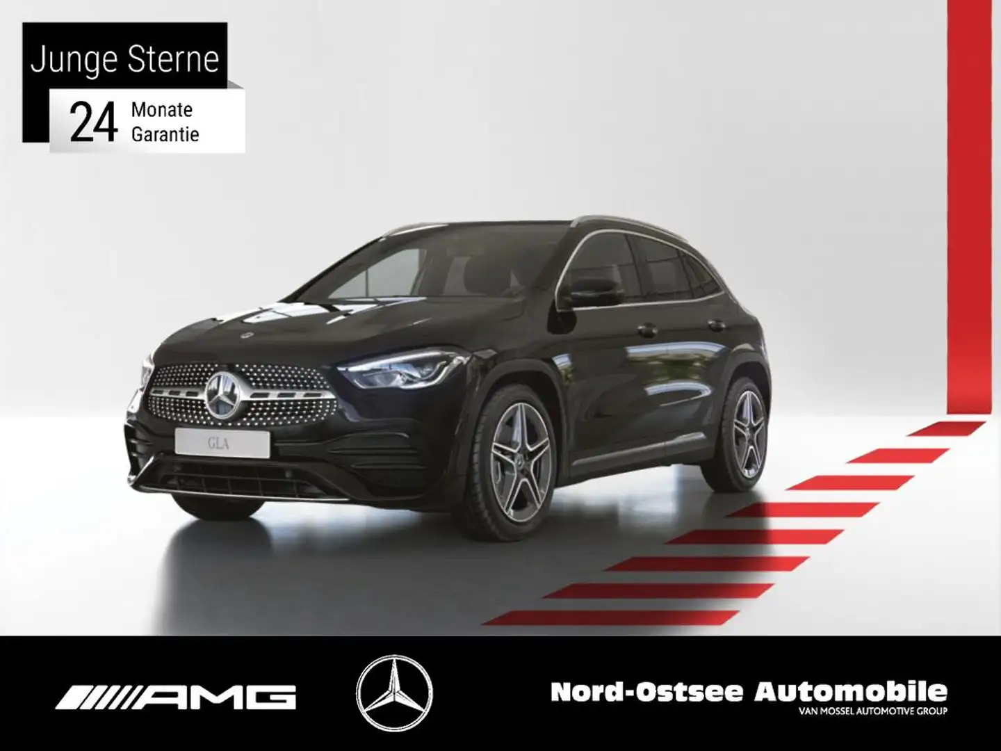 Mercedes-Benz GLA 250 4M AMG PANO KAMERA LED NAVI SITZHZG Schwarz - 1