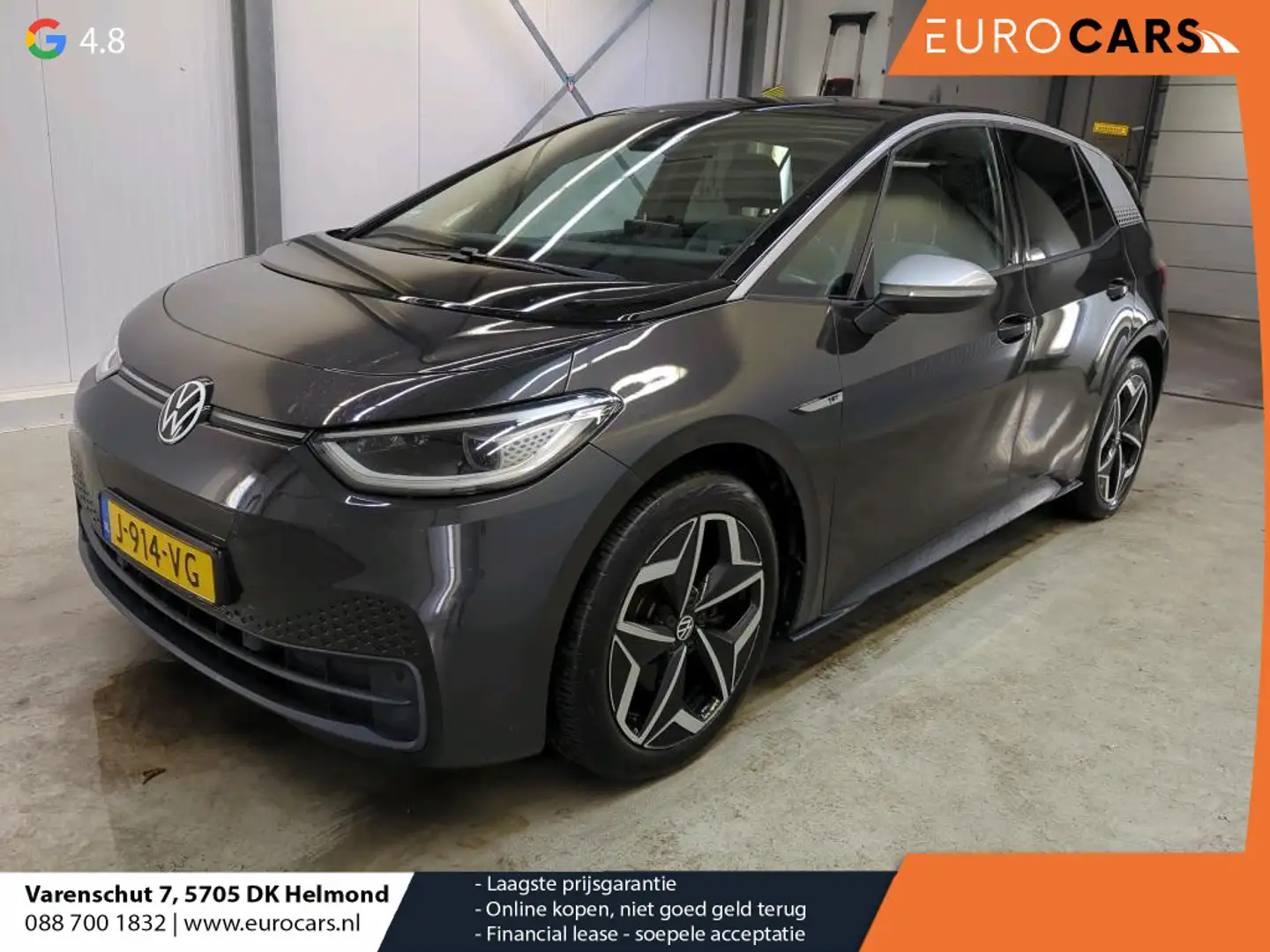 Volkswagen ID.3 First Plus 58 kWh Airco ECC Navi Carplay PDC VA+ C Gris - 1