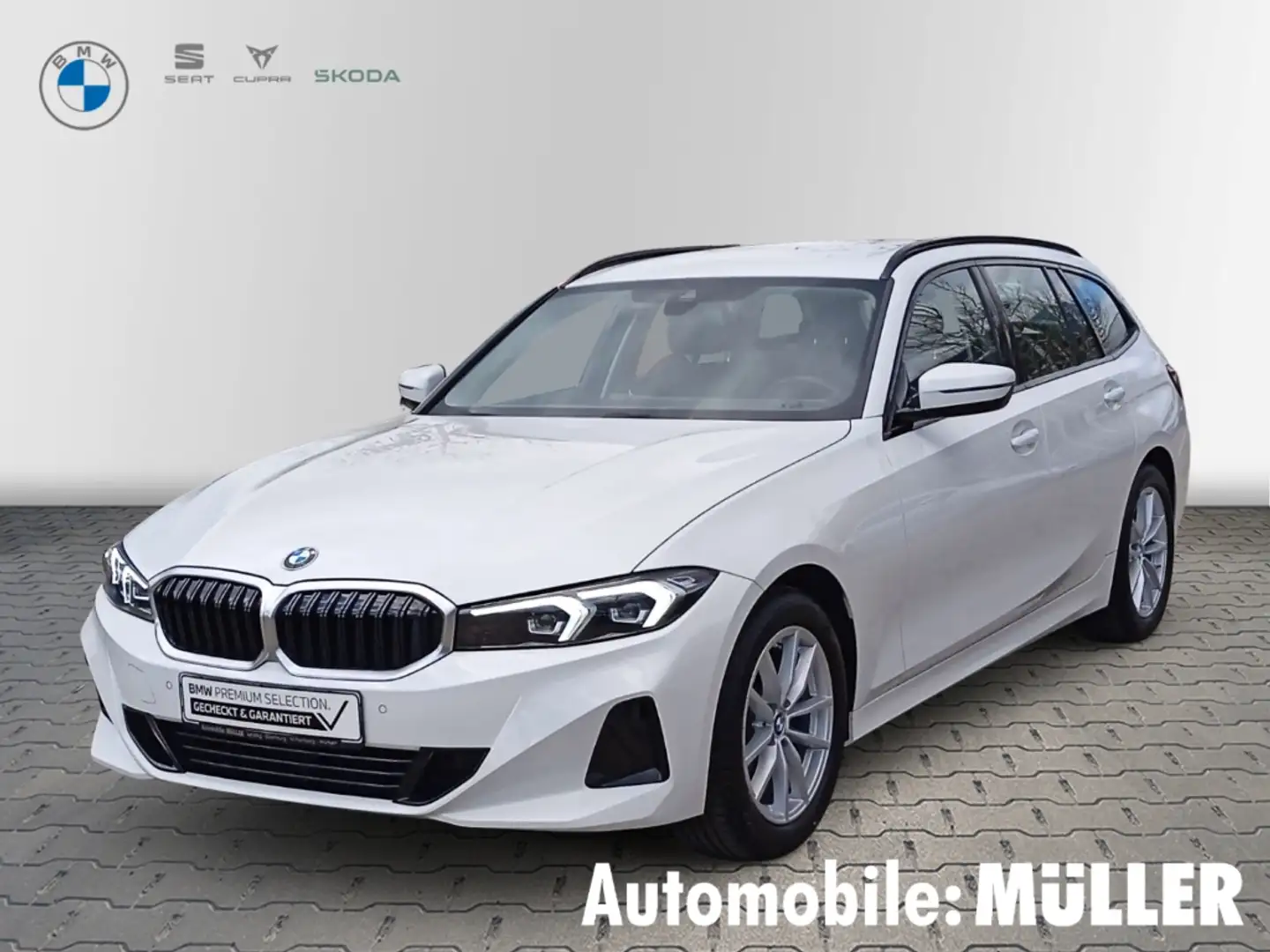 BMW 318 d Touring*Sportsitze*AHK*LED*DAB*Tempomat*PDC* Weiß - 1