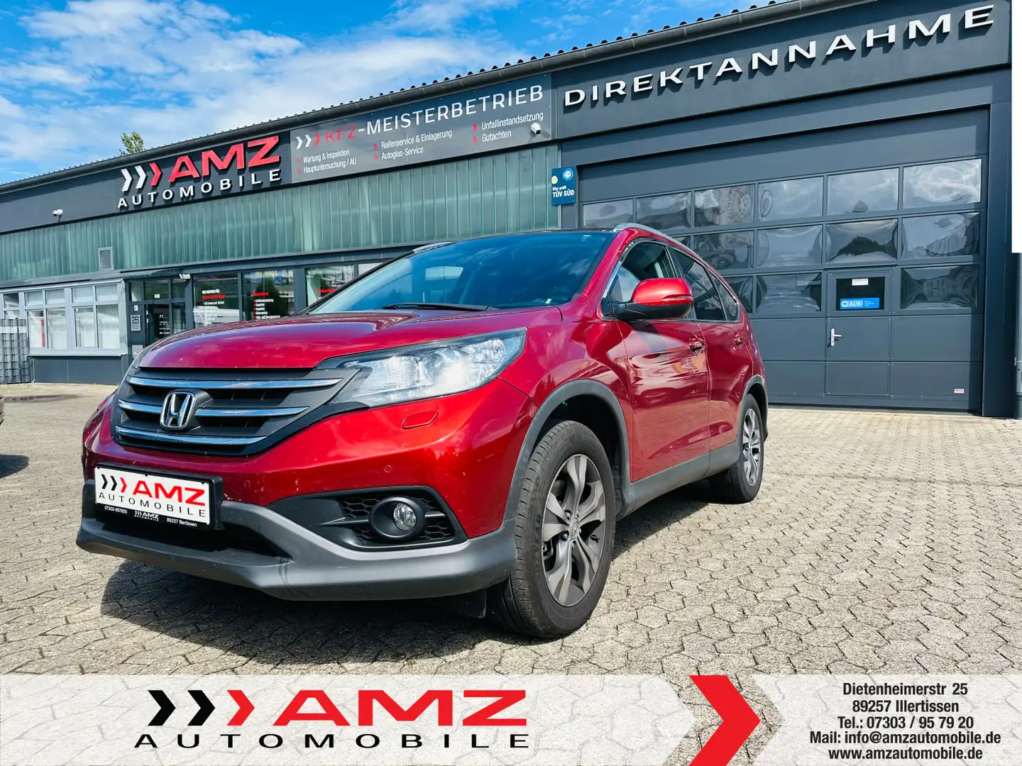 Honda CR-V 2.2 Automatik - Executive Black Edition 4WD Rouge - 1