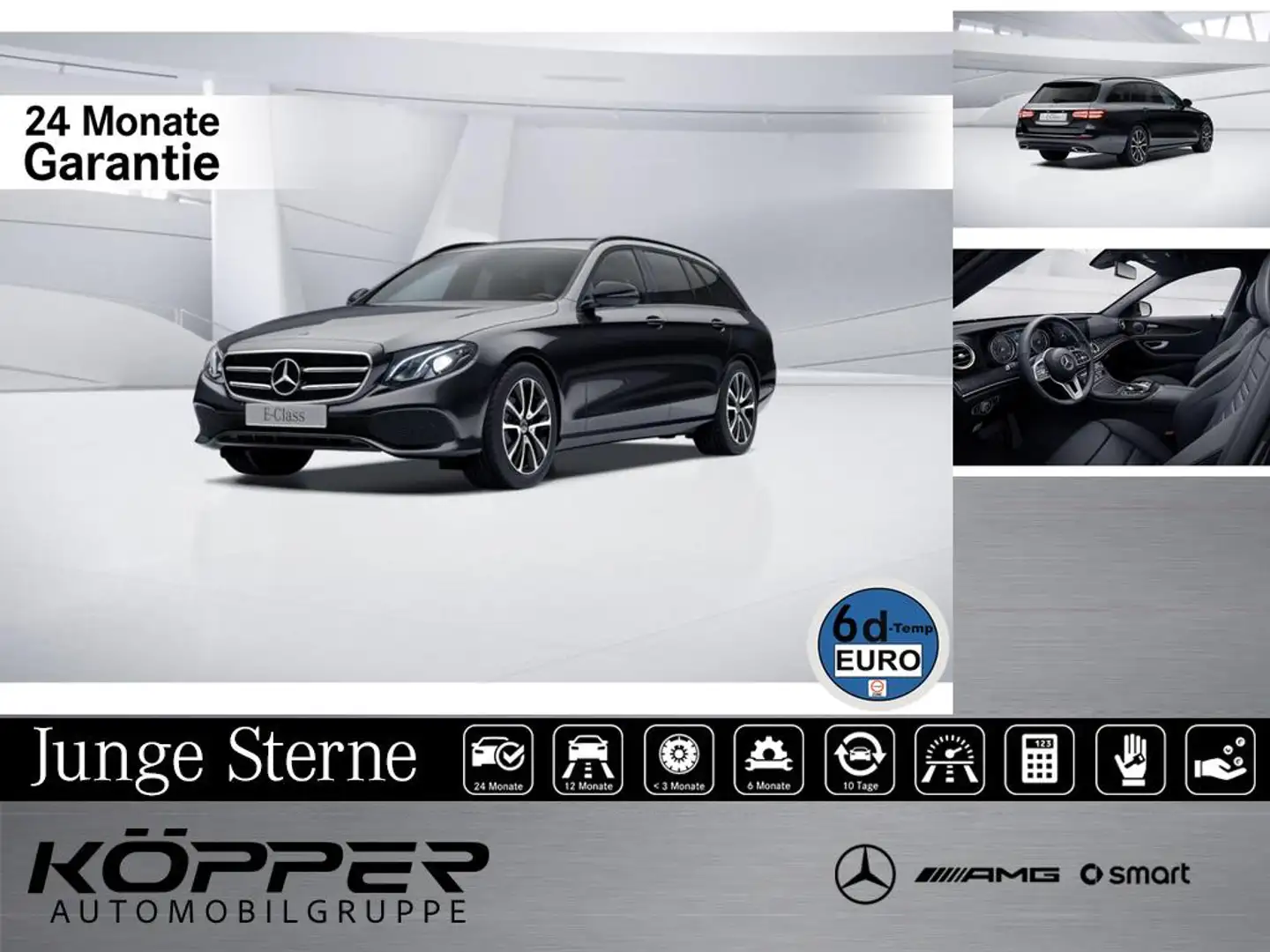 Mercedes-Benz E 200 T Avantgarde ATG Schiebedach Navi Kamera Nero - 1