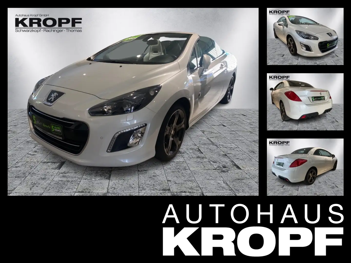 Peugeot 308 CC Cabrio-Coupe 1.6 16V THP Roland Garros Белый - 1
