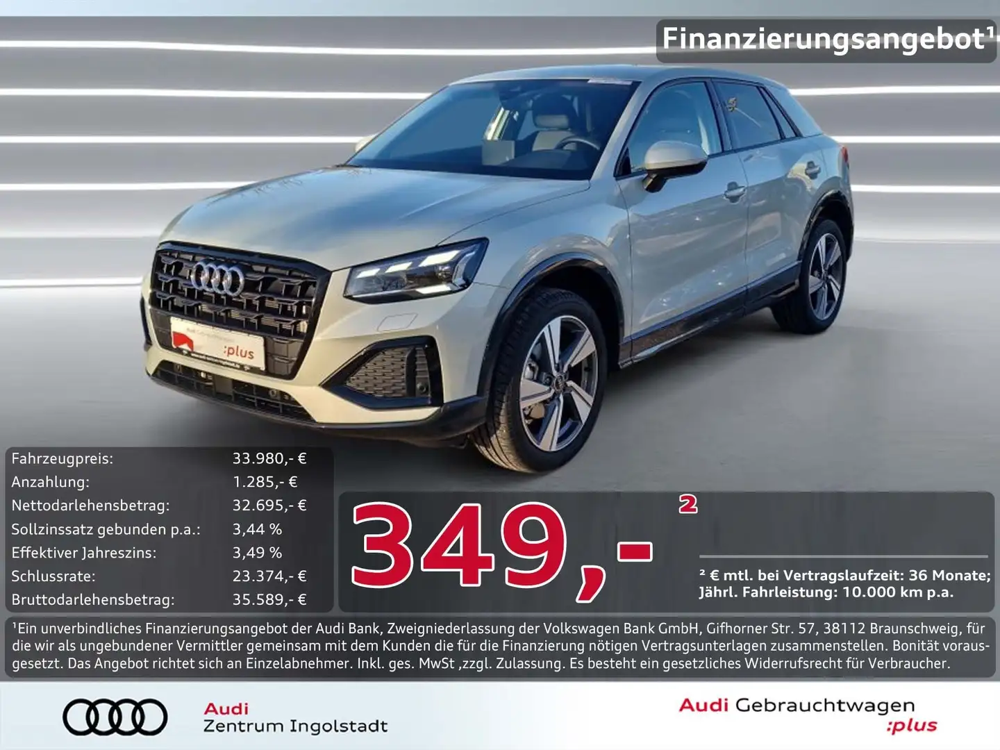 Audi Q2 35 TFSI NAVI+ MATRIX AHK 18" KAM. Advanced Silber - 1