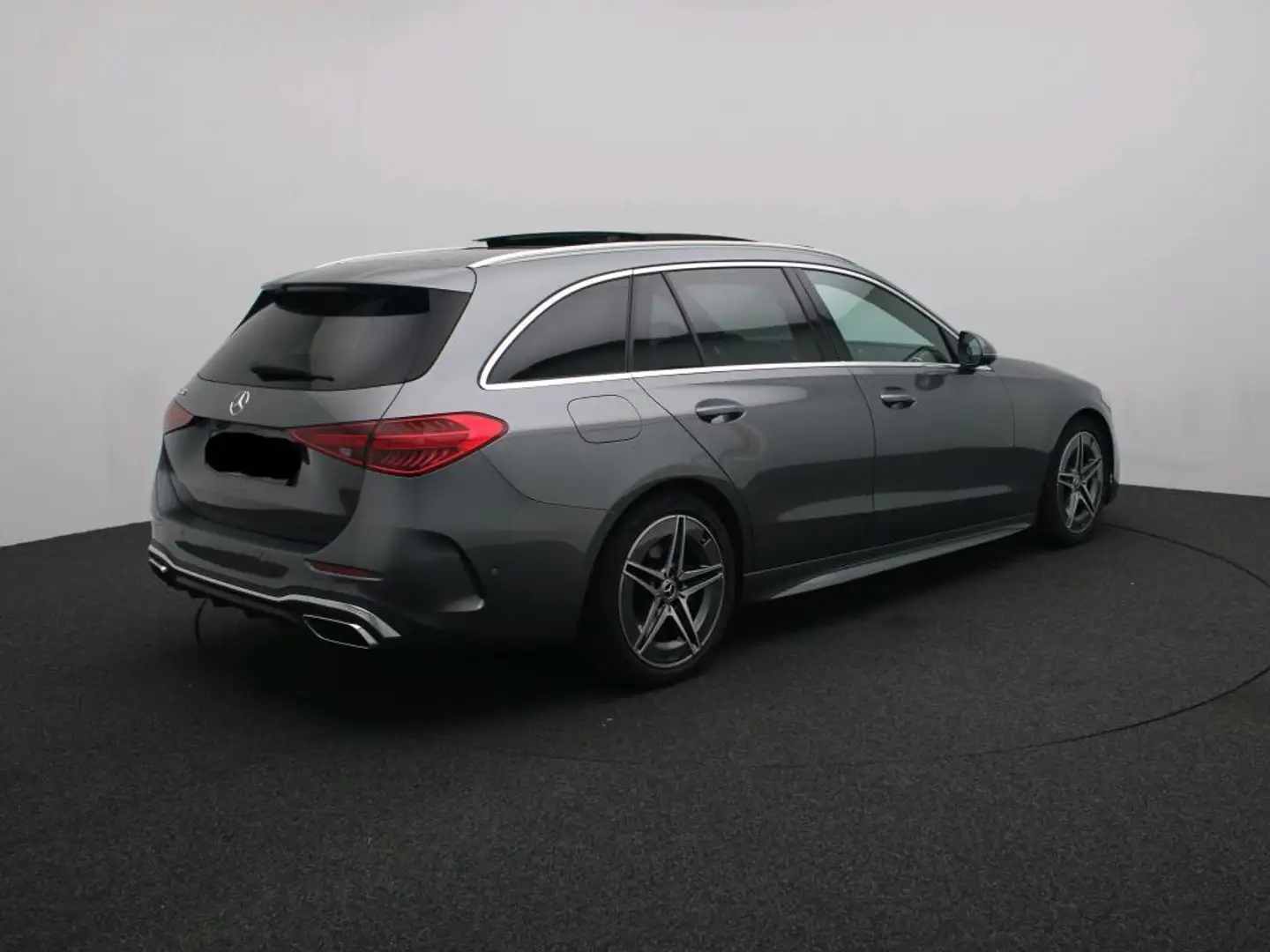 Mercedes-Benz C 180 Break AMG LINE + PANORAMISCH DAK + PTS + CAMERA + Grijs - 2