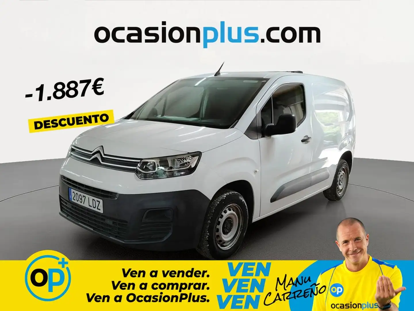 Citroen Berlingo Van BlueHDi S&S Talla M Control 75 Blanco - 1