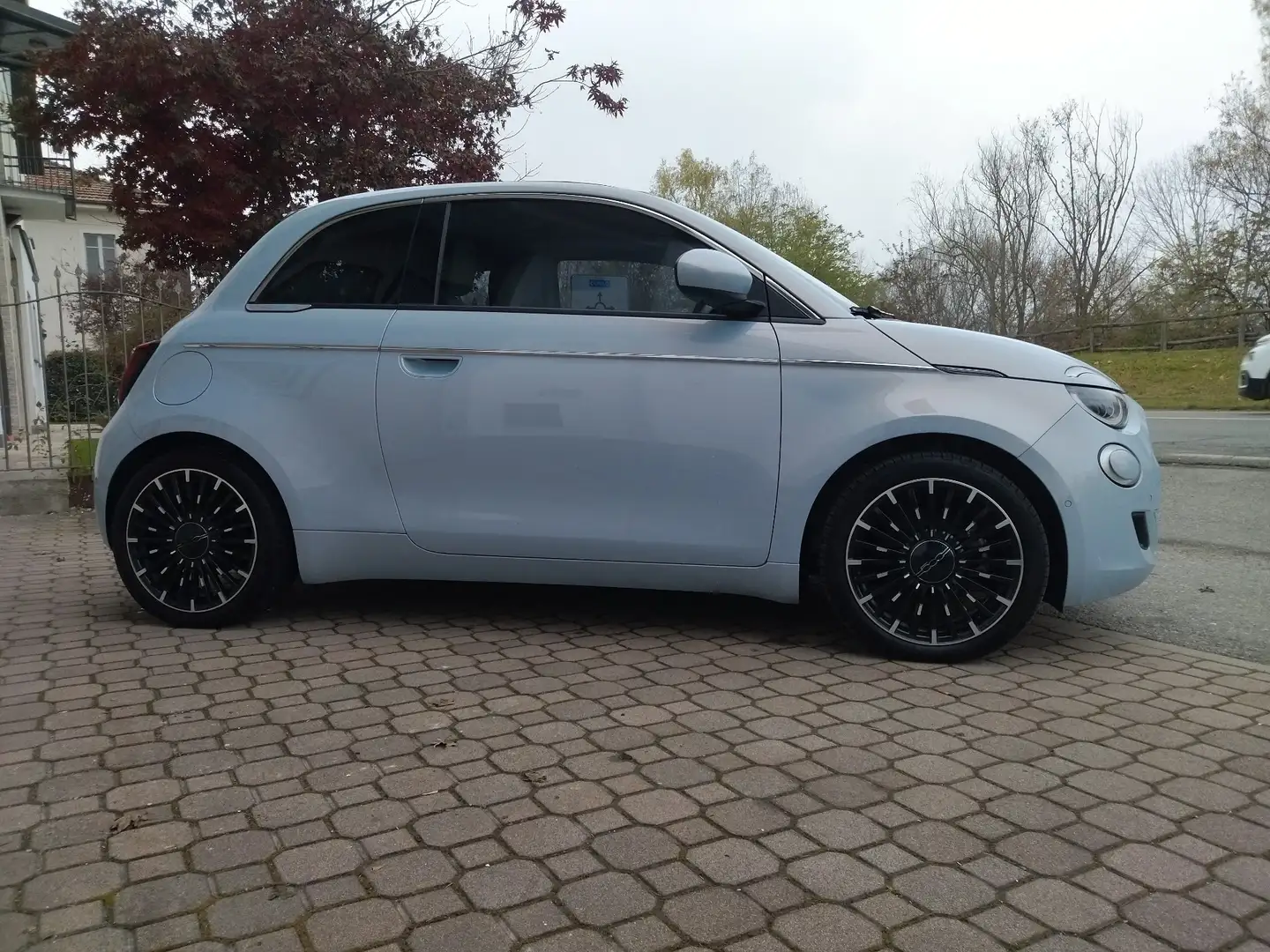 Fiat 500e Cabrio 42 kWh La Prima by Bocelli Strepitosa!!! Blauw - 1