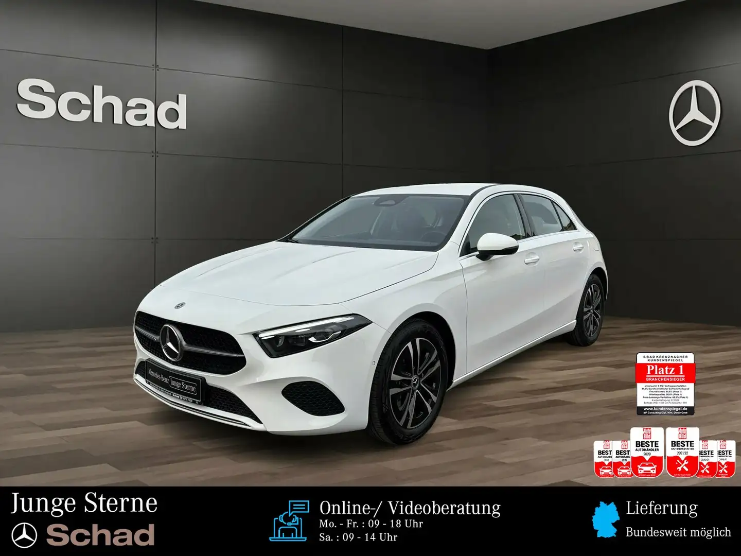 Mercedes-Benz A 180 A 180 PROGR+MBUX+MULTIBEAM+KAMERA+ASSIST+SHZ+DAB Blanc - 1