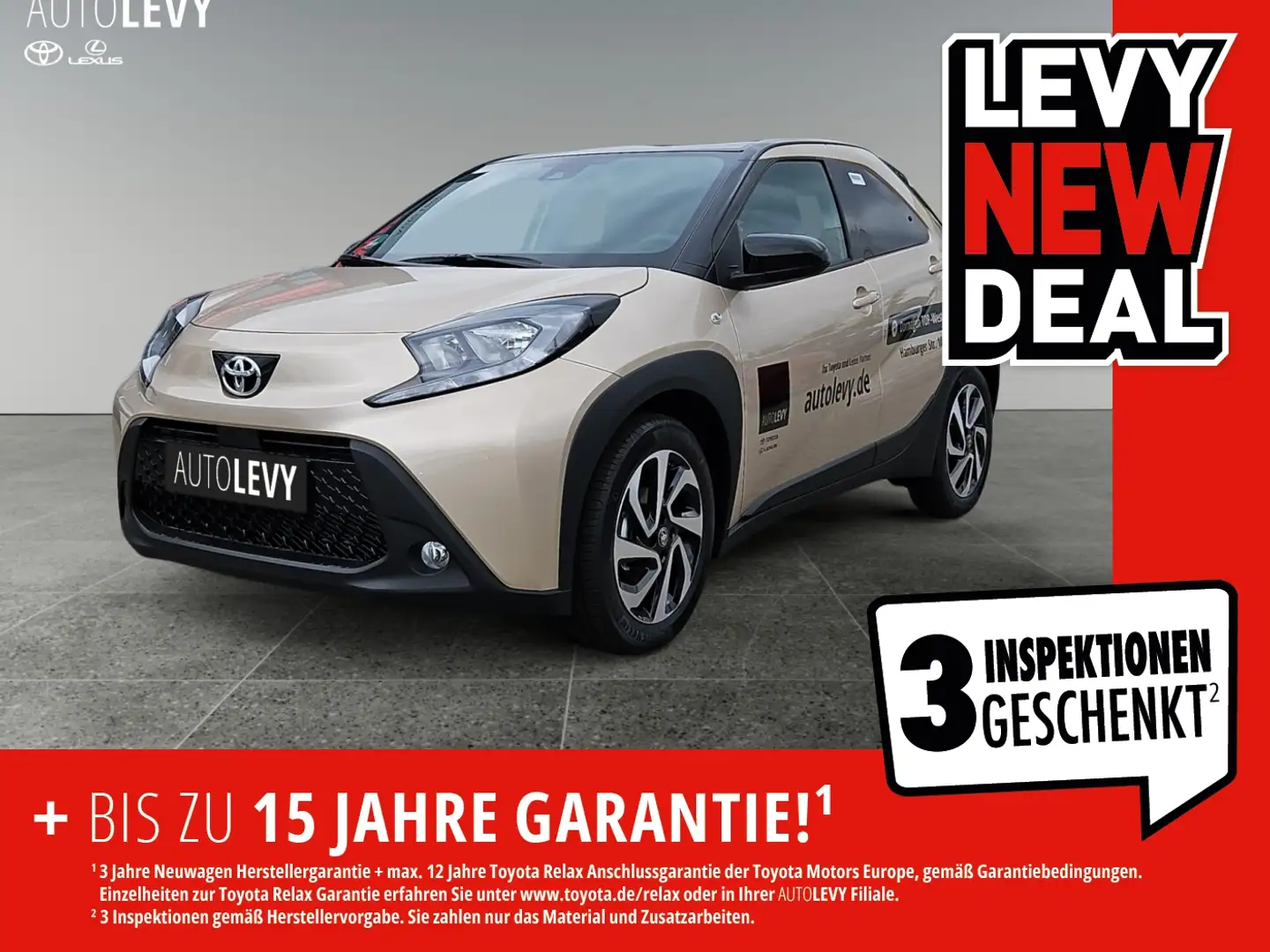 Toyota Aygo X Teamplayer VERSCHIEDENE FARBEN SOFORT! Beige - 1