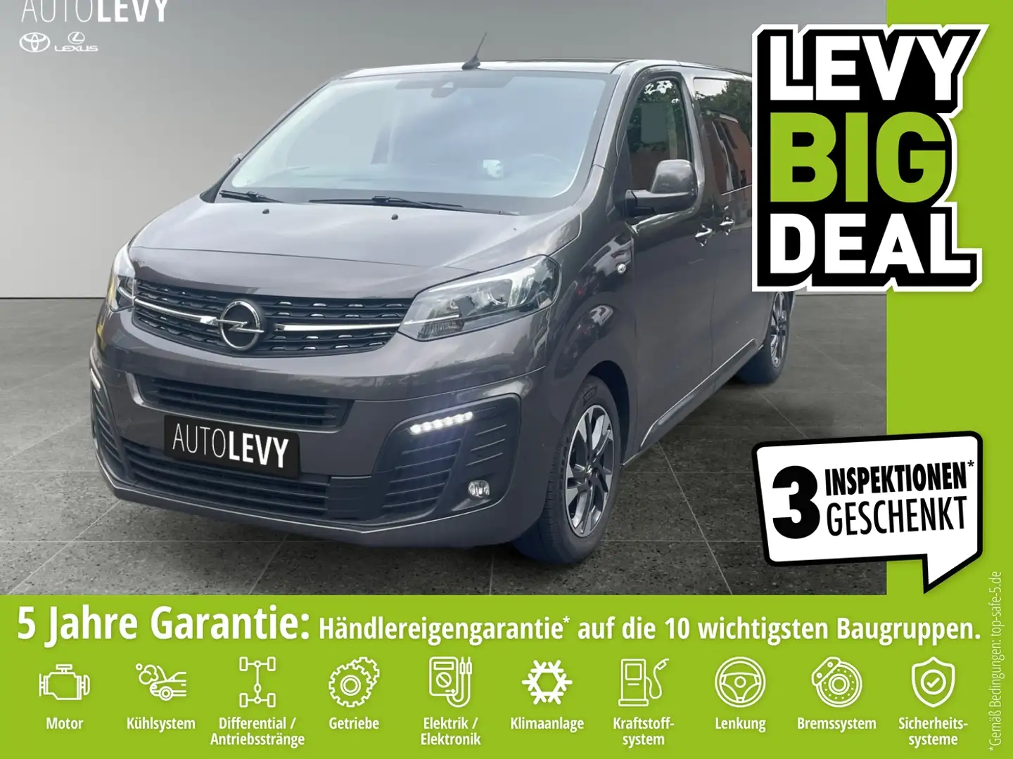Opel Zafira Life 2.0 D *PANO*HUD*CARPLAY*AA*AHK Gris - 1