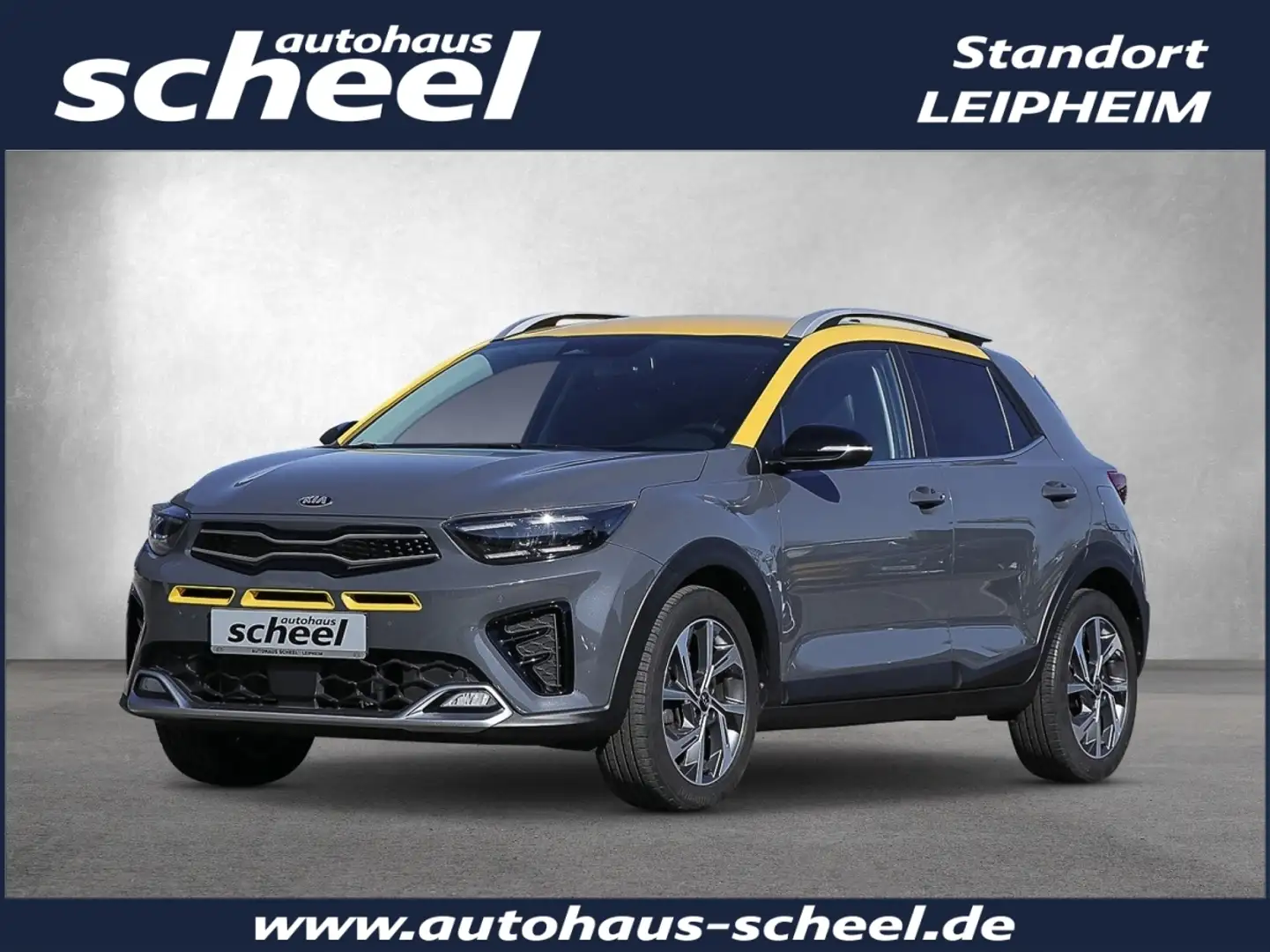 Kia Stonic 1.0 T-GDI GT Line FLA SpurH SpurW LM KAM Grau - 1