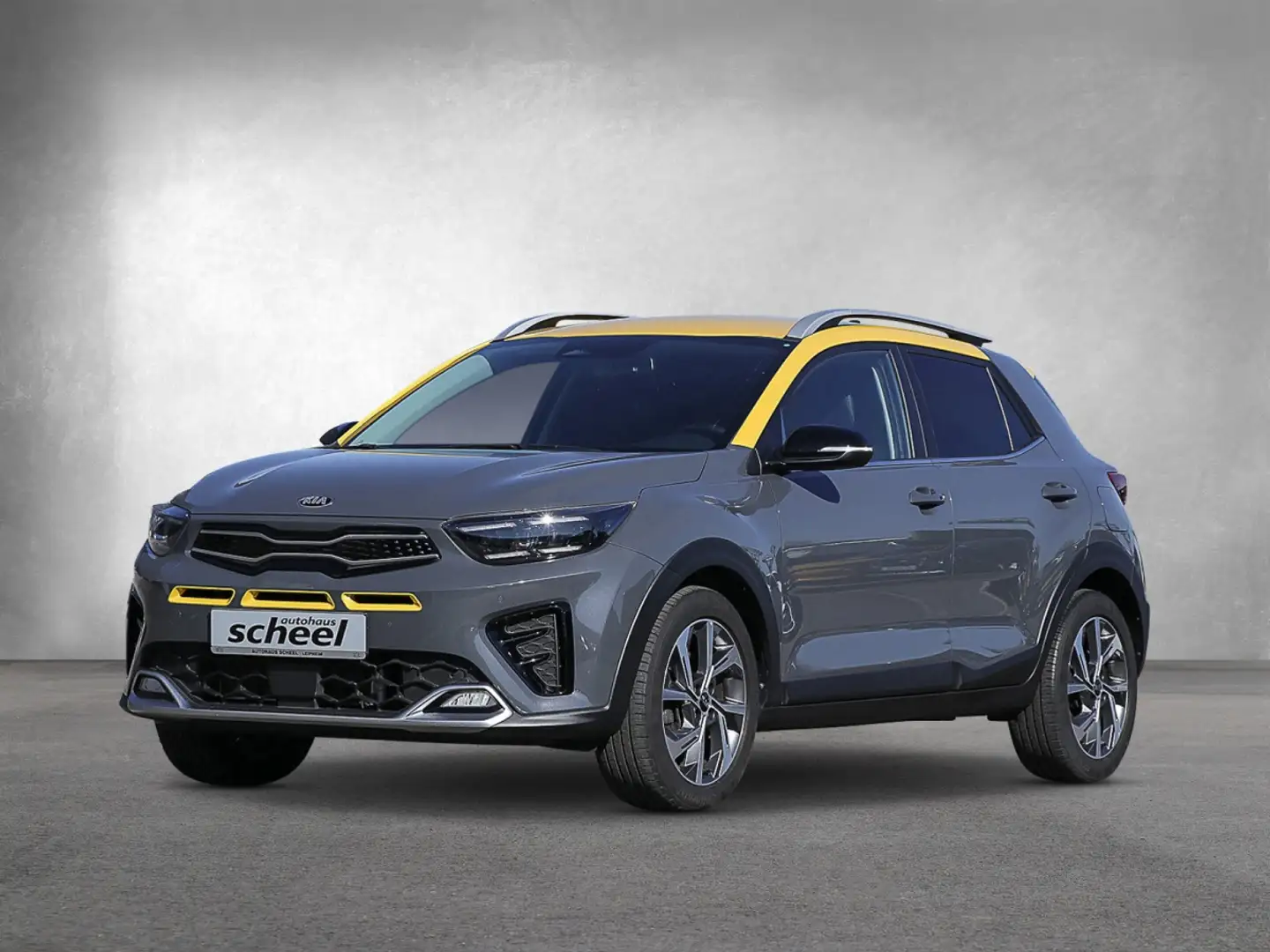 Kia Stonic 1.0 T-GDI GT Line FLA SpurH SpurW LM KAM Gris - 2