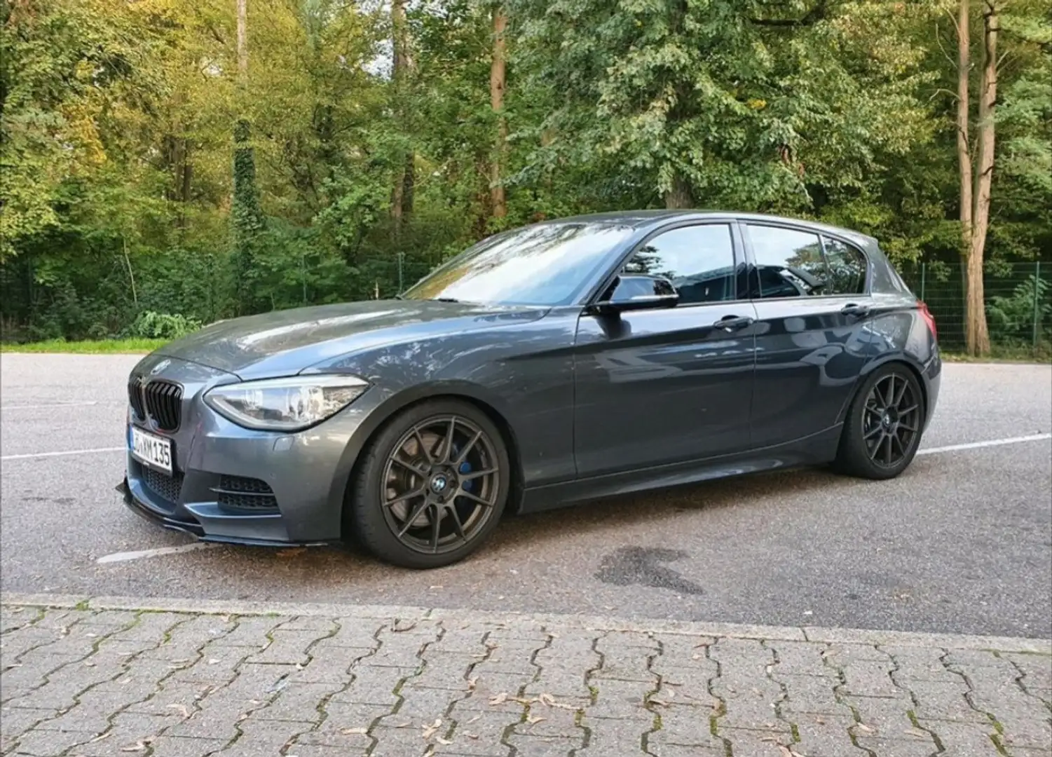 BMW 135 M135 i xDrive H&R Tuningwerk Rieger Grau - 2