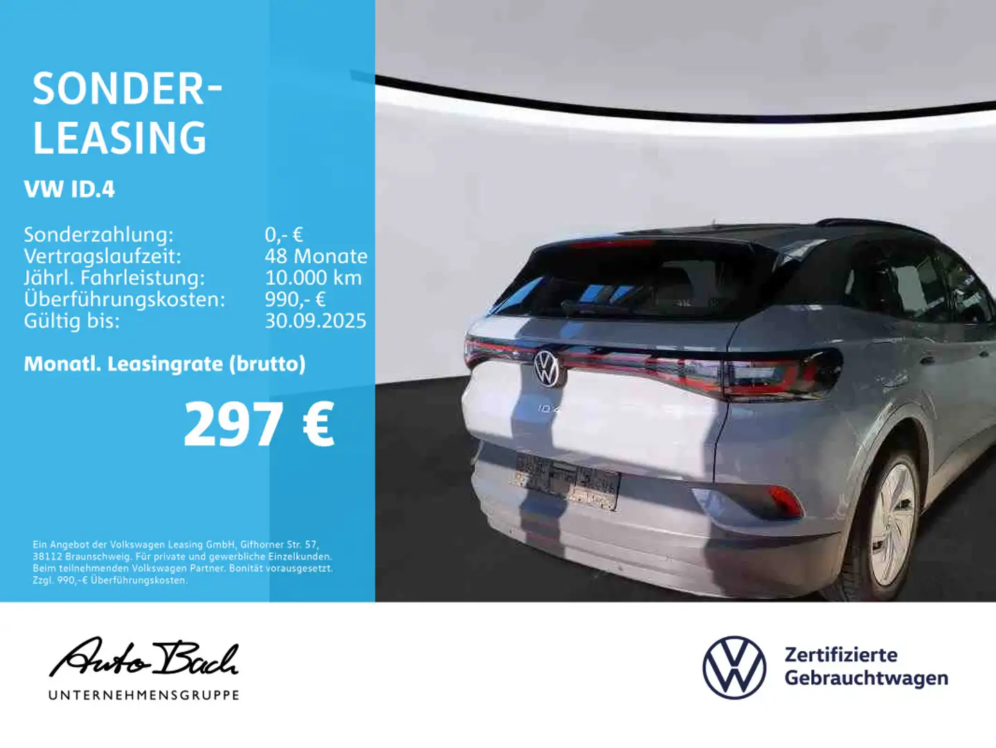 Volkswagen ID.4 Pure Performance, Navi, LED, App-Connect, A Grau - 2