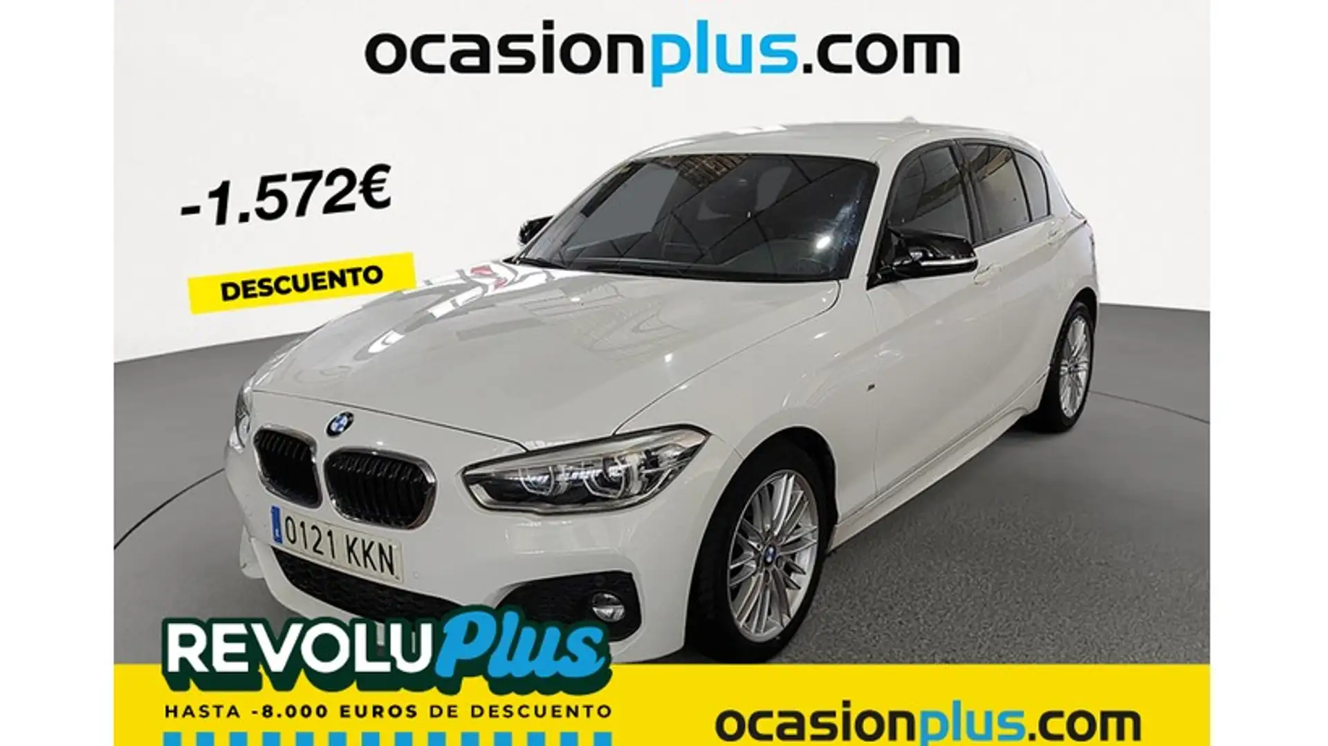 BMW 118 118d Blanc - 1