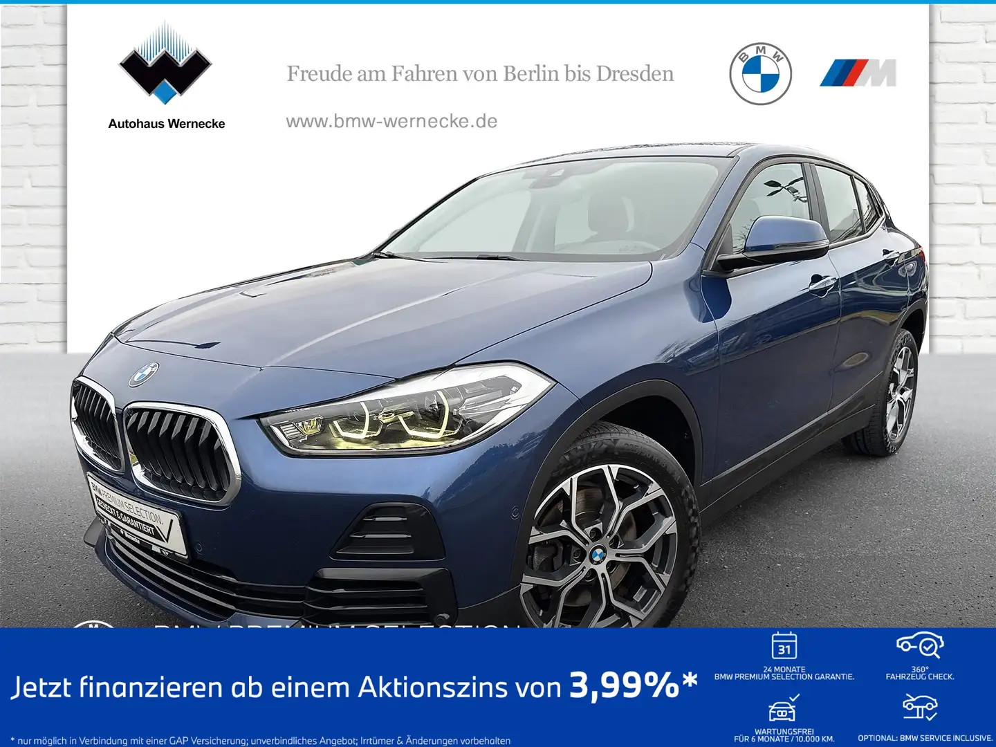 BMW X2 sDrive20d Advantage DAB LED Komfortzg. Shz Niebieski - 1
