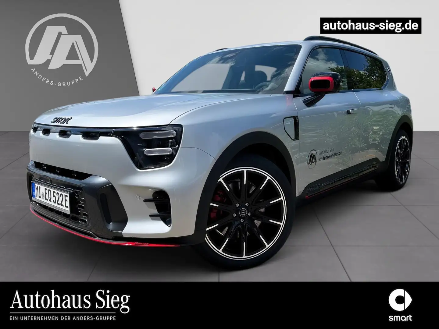 smart Brabus +PDC+Distronic+Pano+SHZ+MATRIX+KeyLess Silver - 1