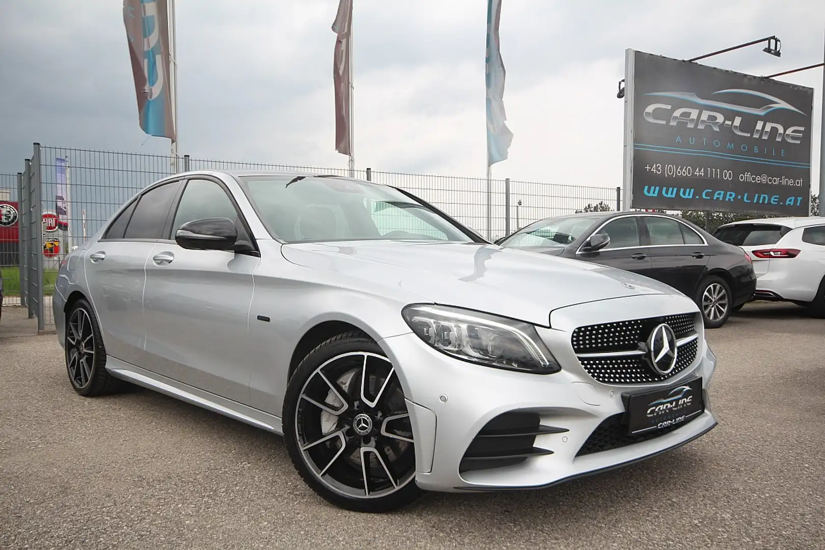 Mercedes-Benz C 300 de PHEV Aut. |AMG-Line |LED |Navi |360° |Ambien... Argent - 1