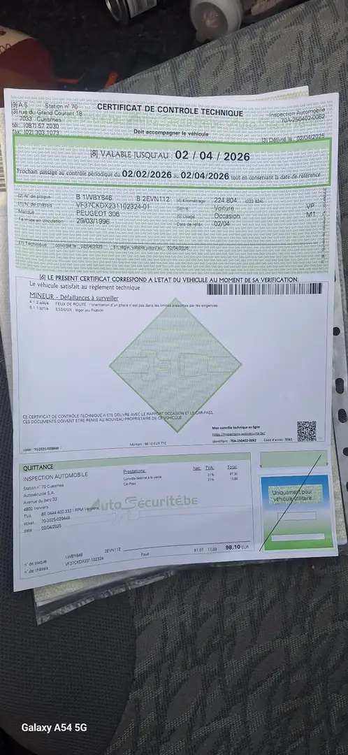 Peugeot 306 1.4i R�f�rence - 2