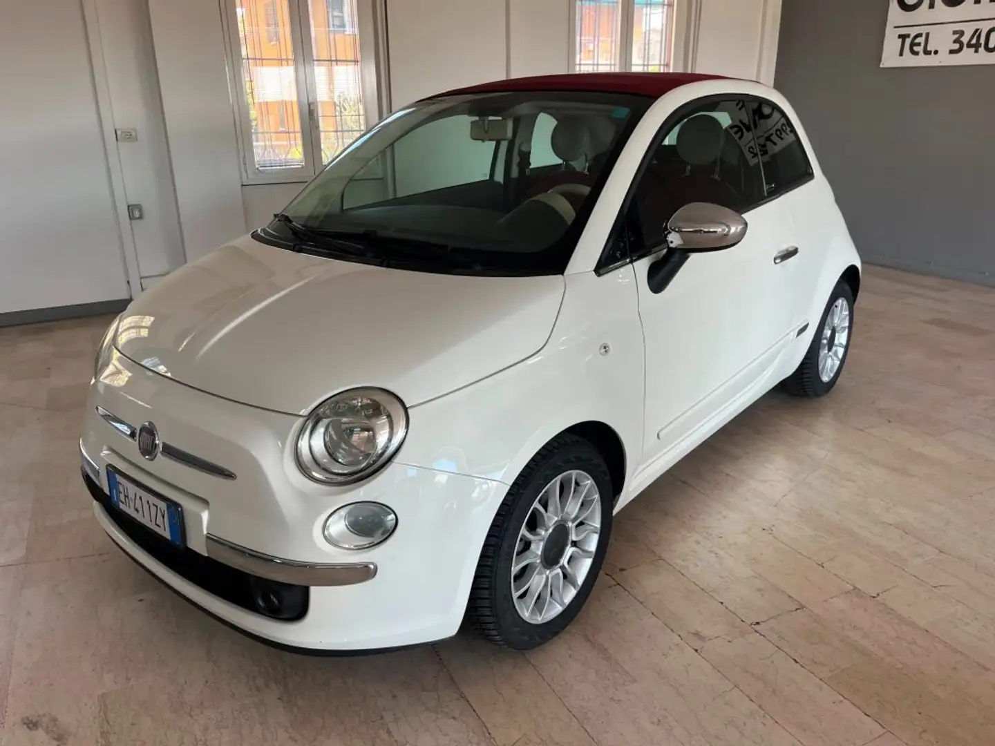 Fiat 500C Cabrio 1.3 M-jet Interno in Pelle Blanc - 2